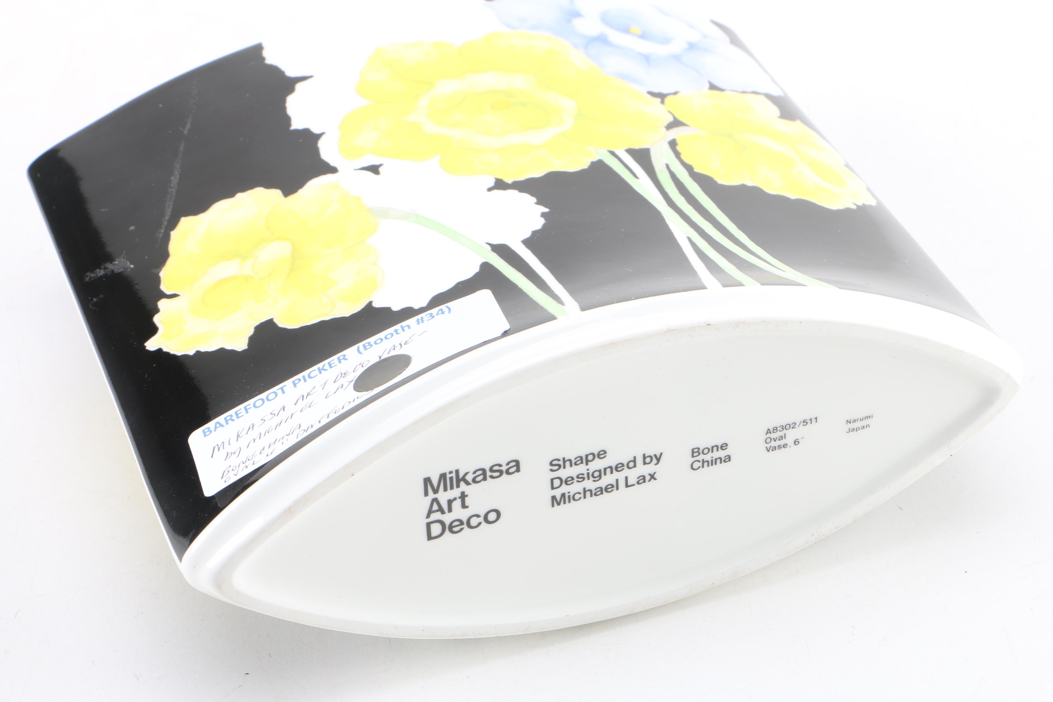 Mikasa Art Deco Porcelain Vase