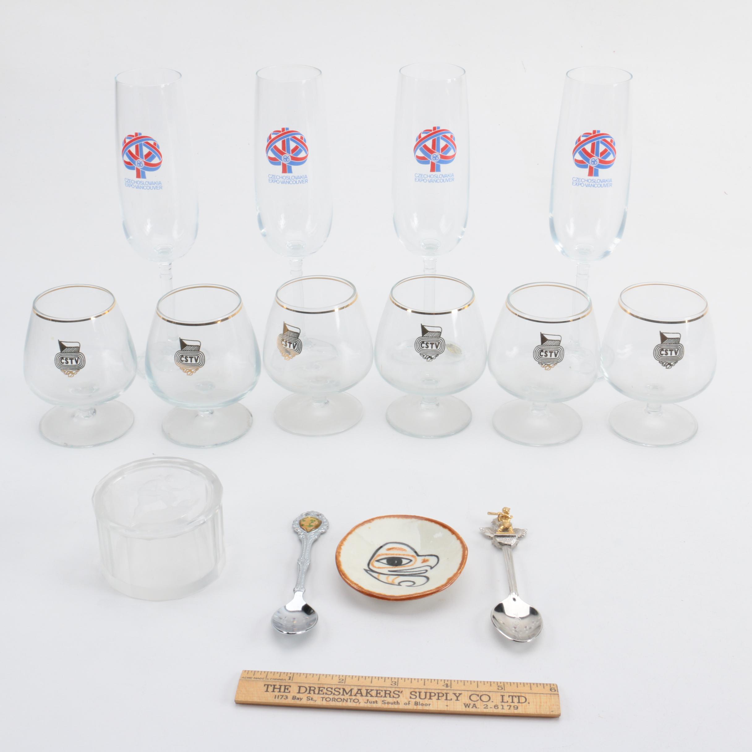 Canadian Souvenir Barware, Spoons and Tourism Decor