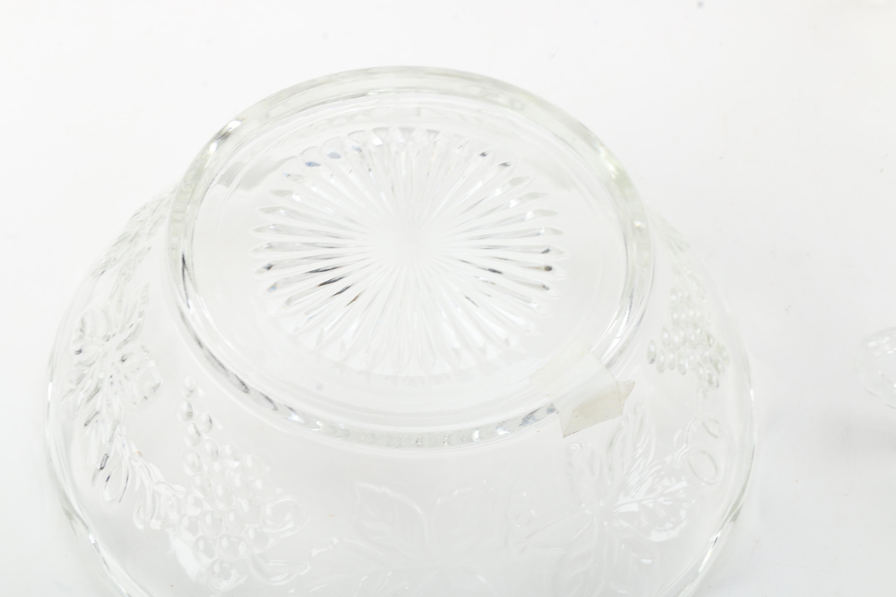 Anchor Hocking "Vintage Clear" Punch Bowl Set