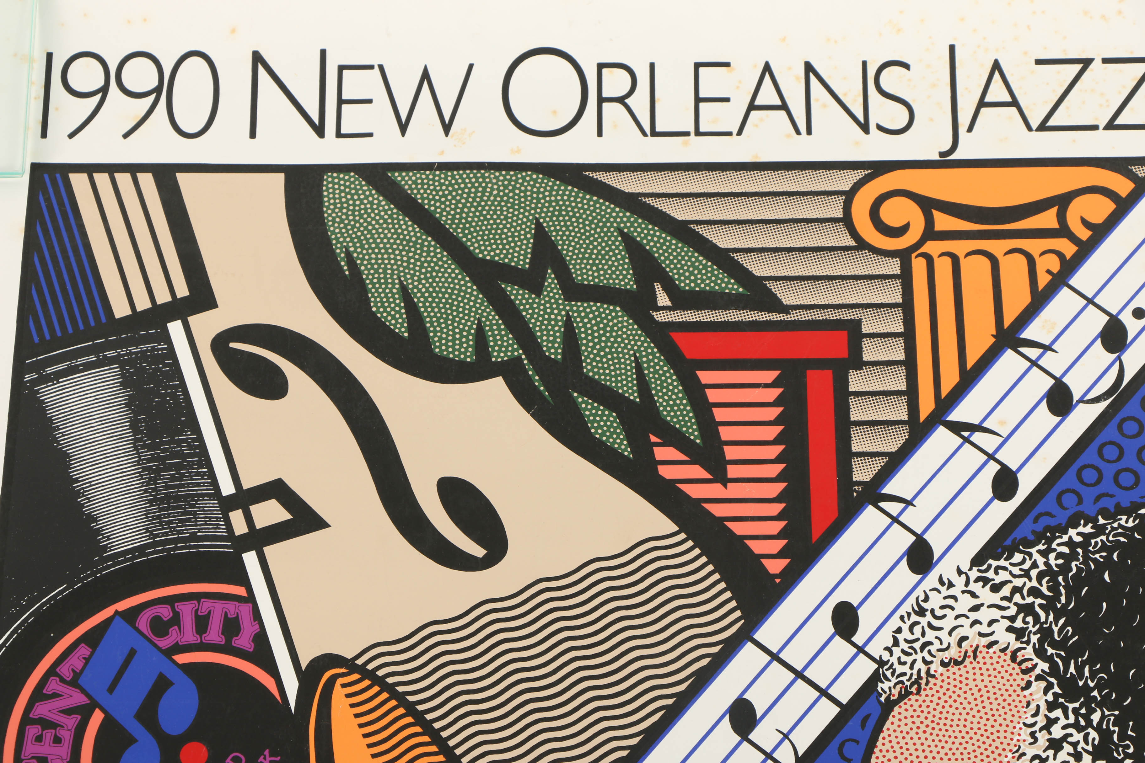 Limited Edition Serigraph Poster "1990 New Orleans Jazz and Heritage Festival"