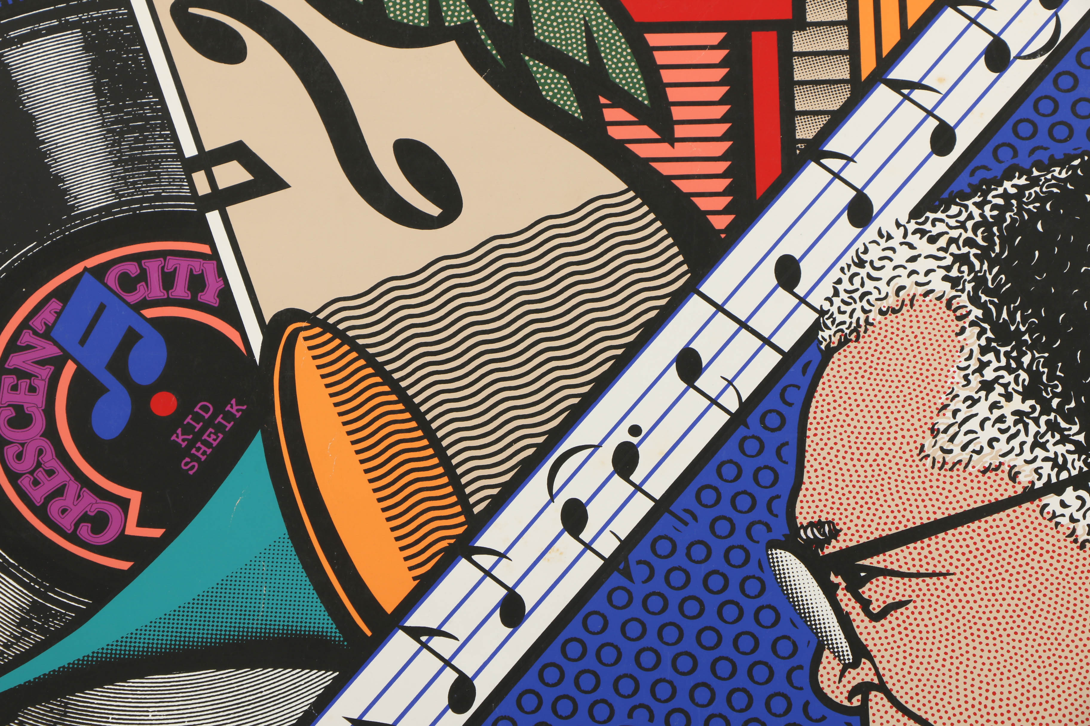 Limited Edition Serigraph Poster "1990 New Orleans Jazz and Heritage Festival"