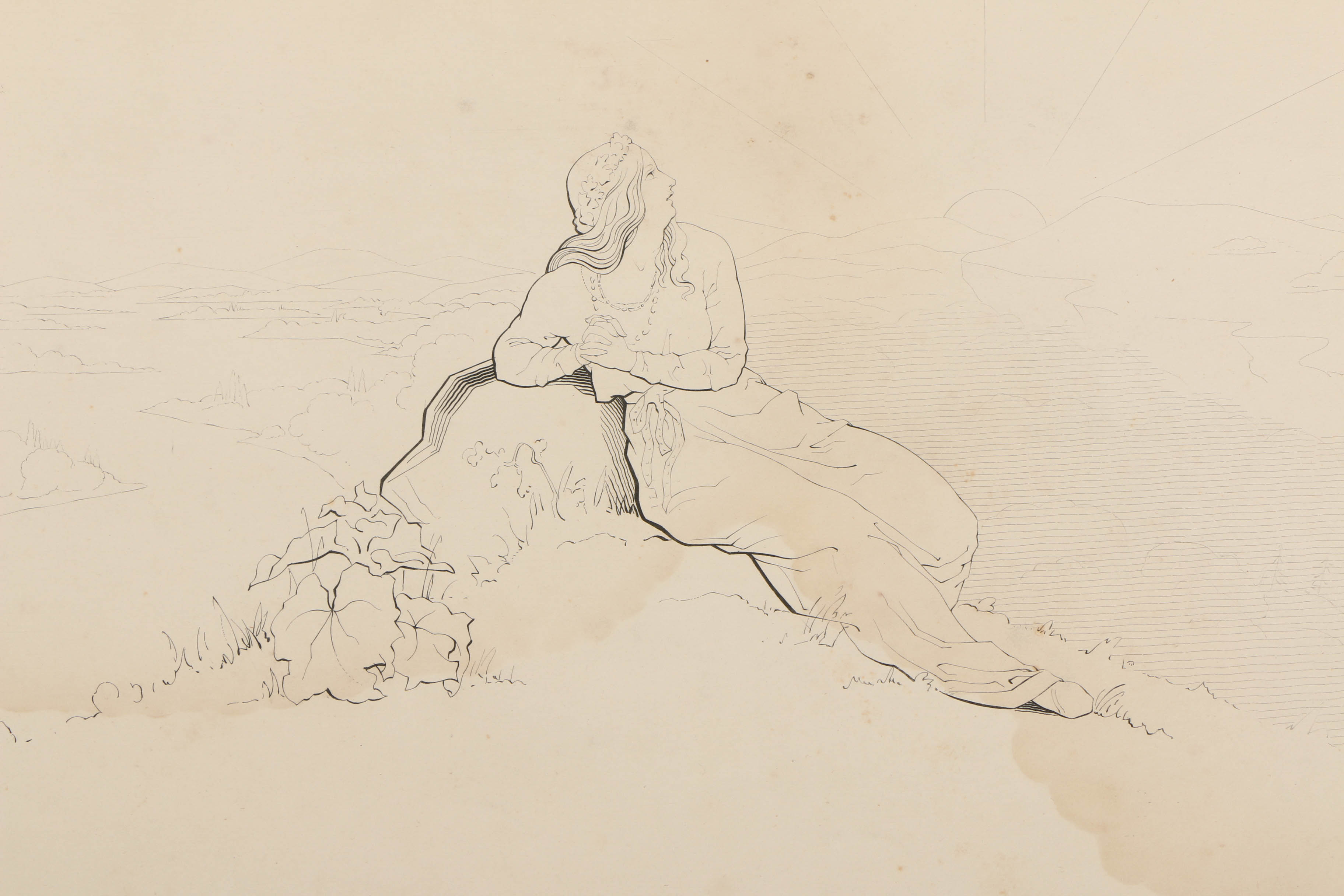 G. E. Hicks Etchings on Paper of Historical Scenes