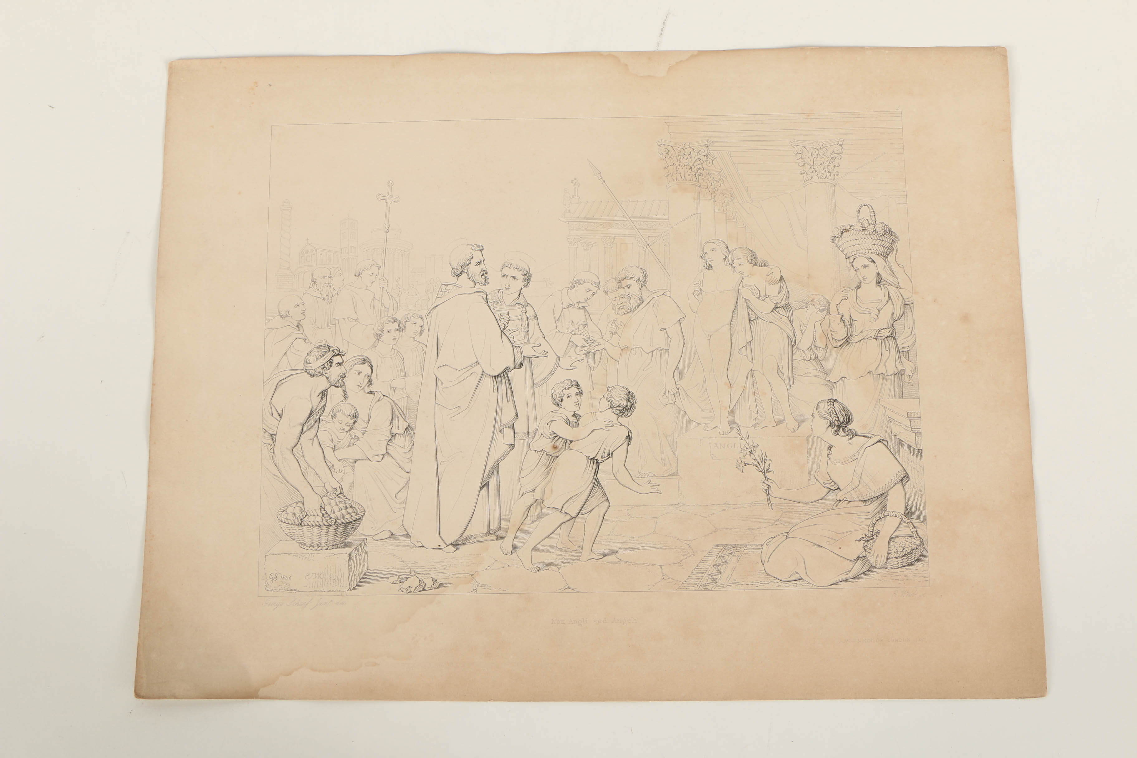 G. E. Hicks Etchings on Paper of Historical Scenes