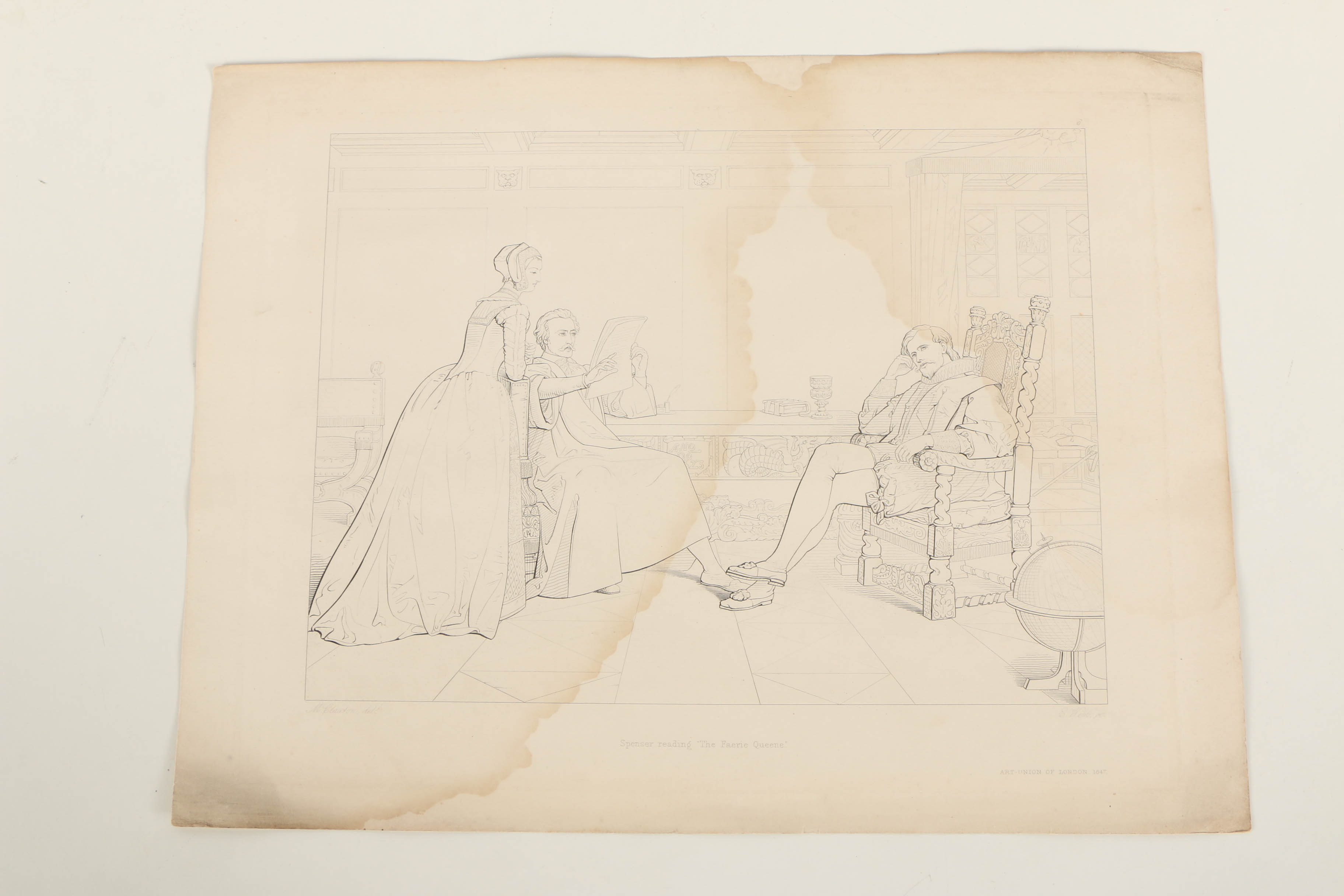 G. E. Hicks Etchings on Paper of Historical Scenes
