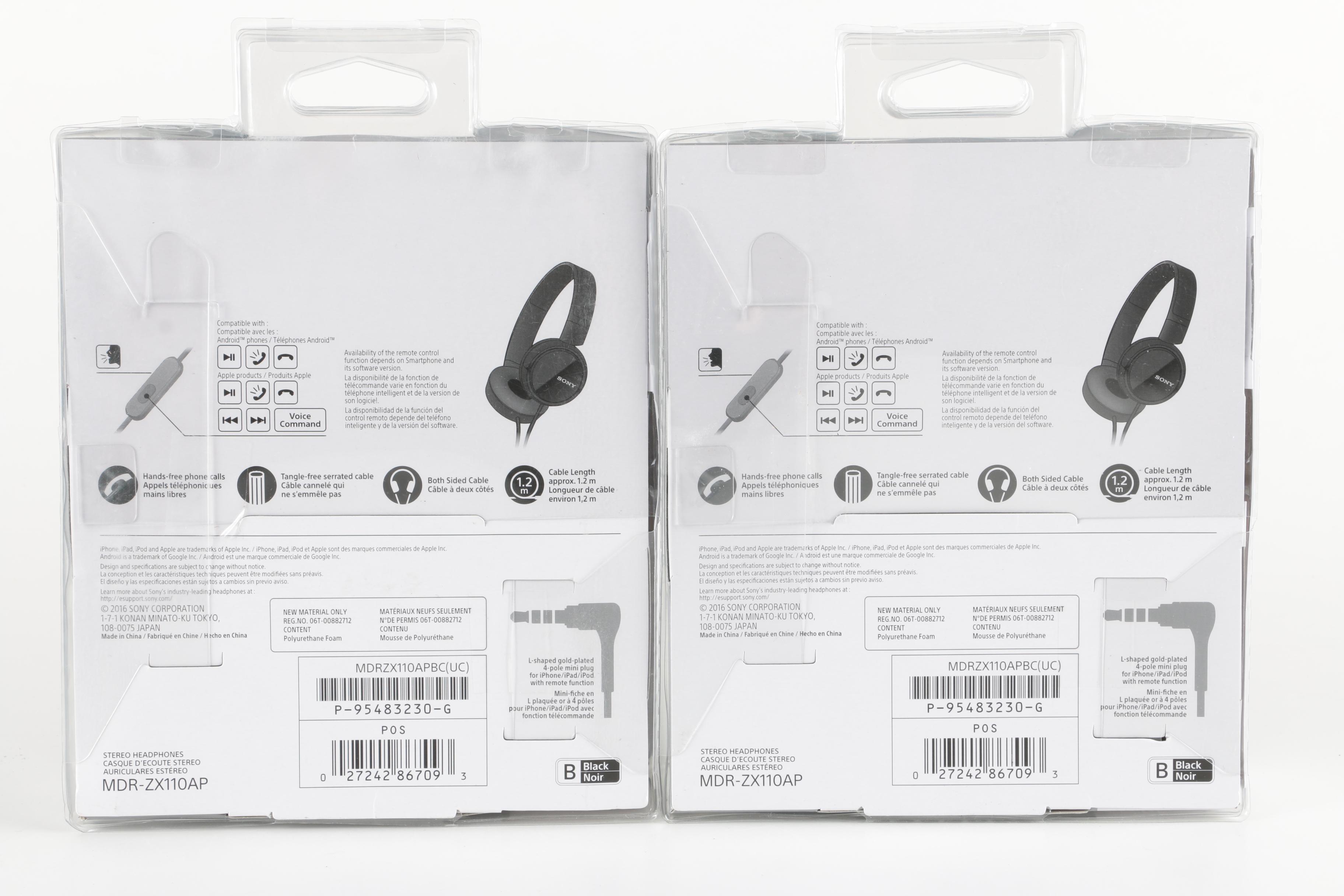 Sony MDR-ZX110AP Headphones