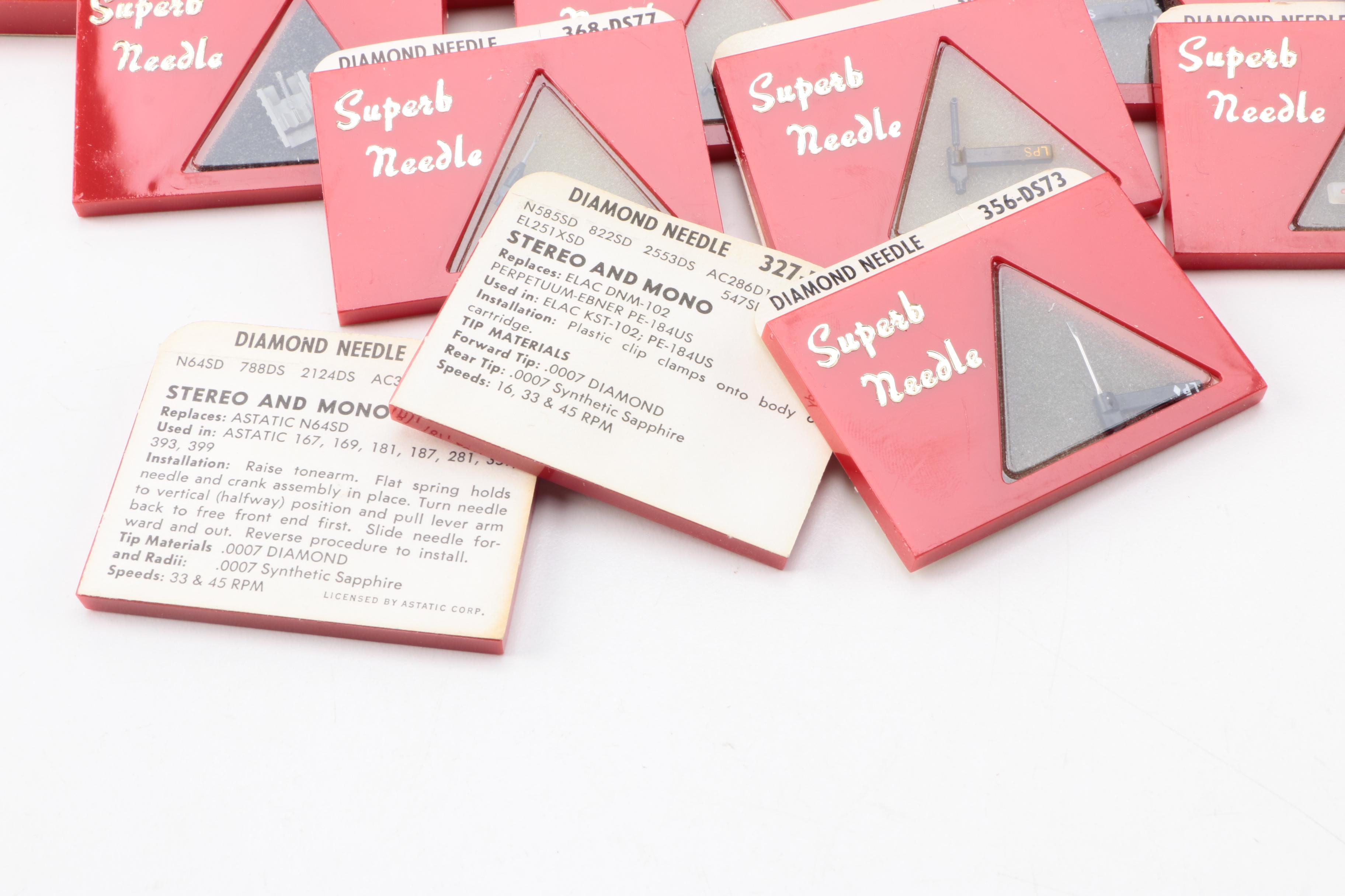 Over 100 Vintage Superb Turntable Needles