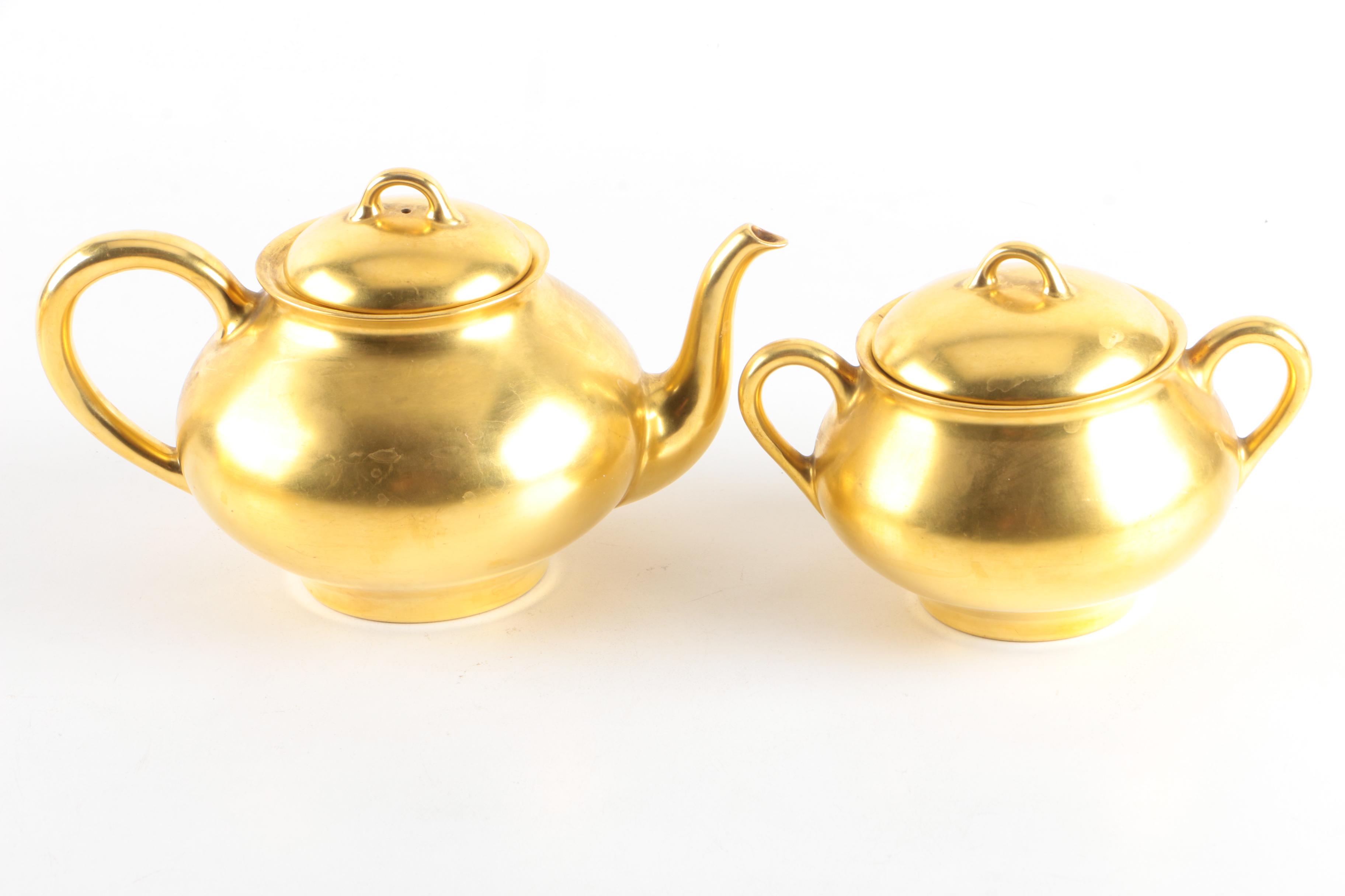 Haviland & Co. Limoges Gilt Ceramic Tableware