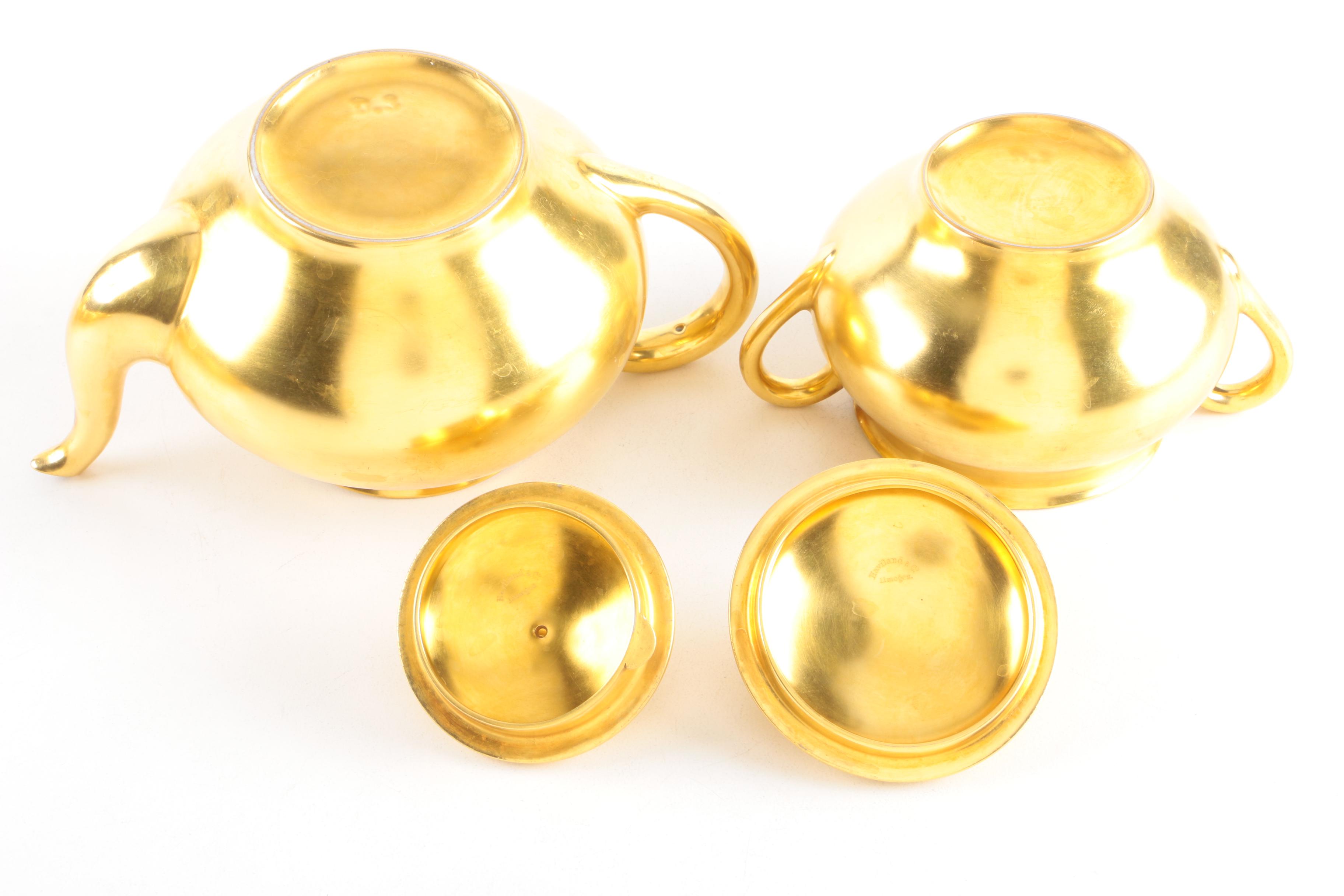 Haviland & Co. Limoges Gilt Ceramic Tableware