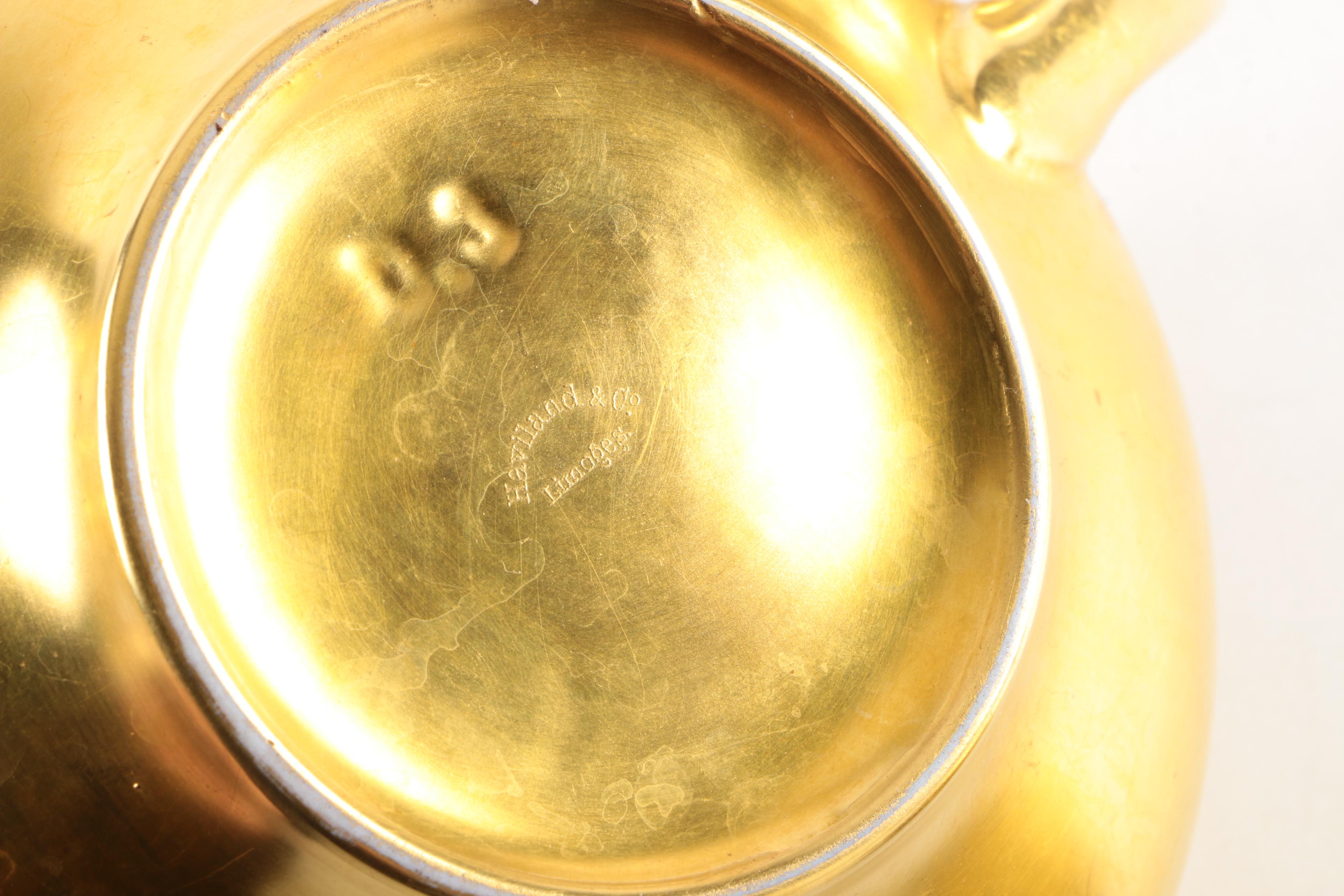 Haviland & Co. Limoges Gilt Ceramic Tableware