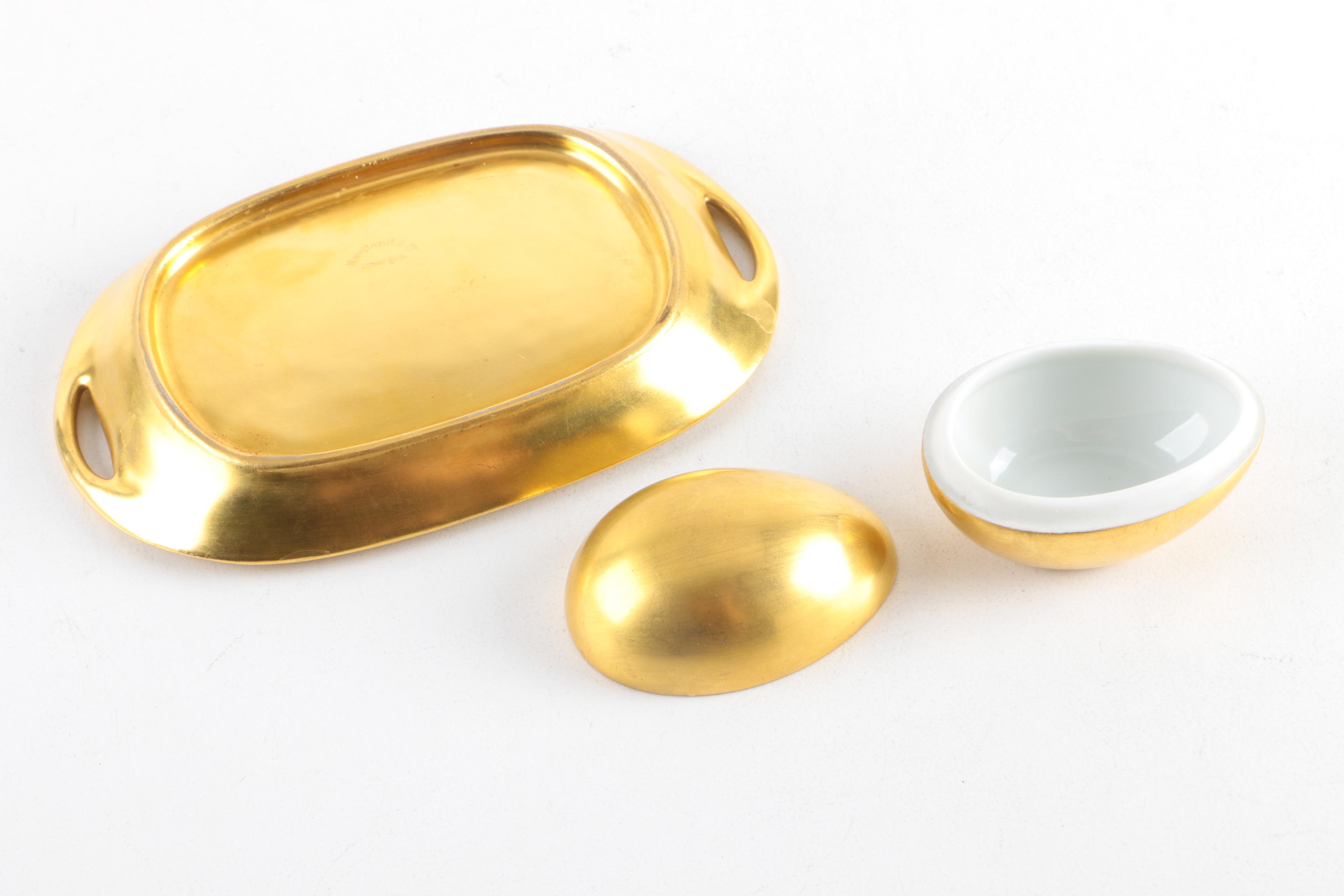 Haviland & Co. Limoges Gilt Ceramic Tableware