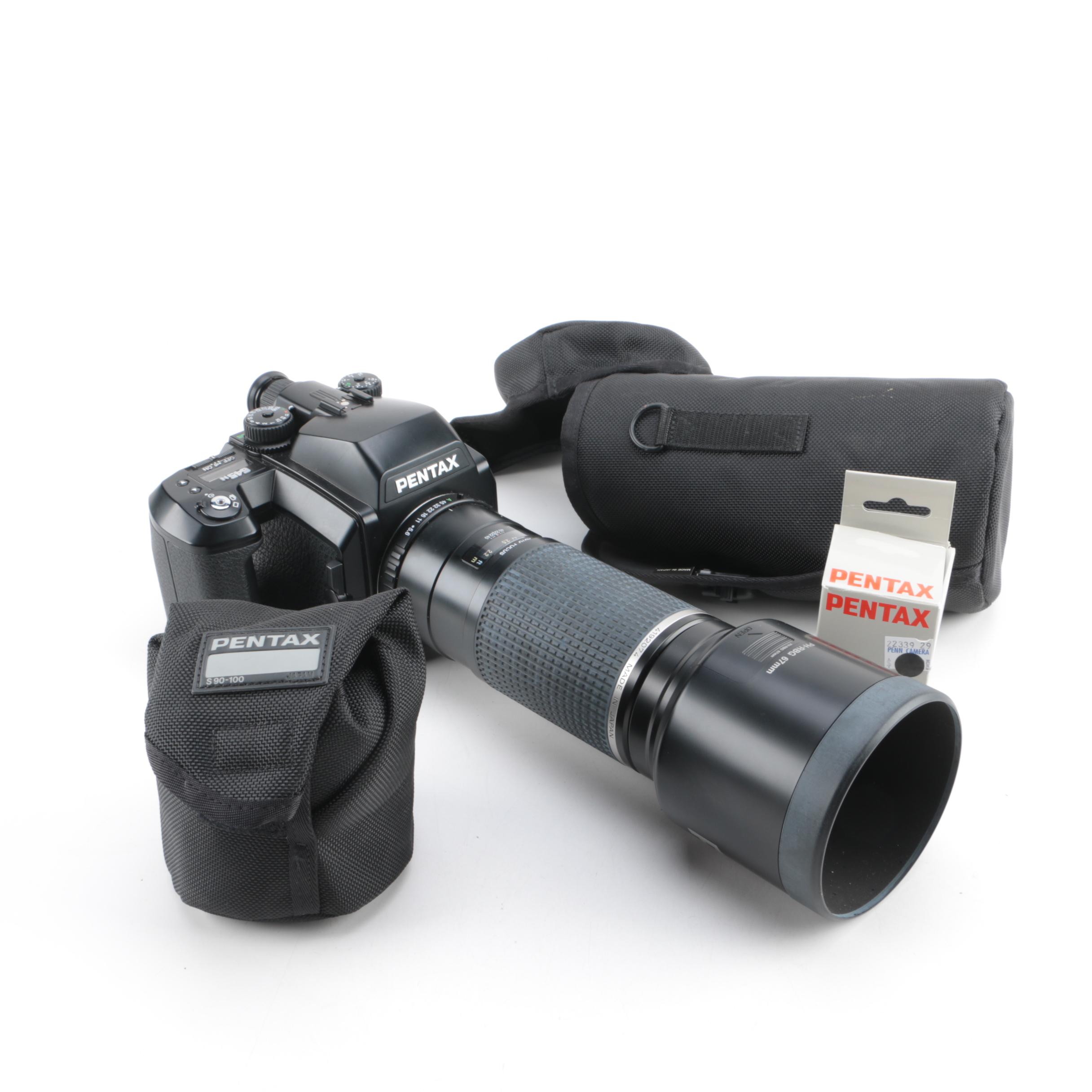 Pentax "645N" Medium Format Still Camera with Accessories