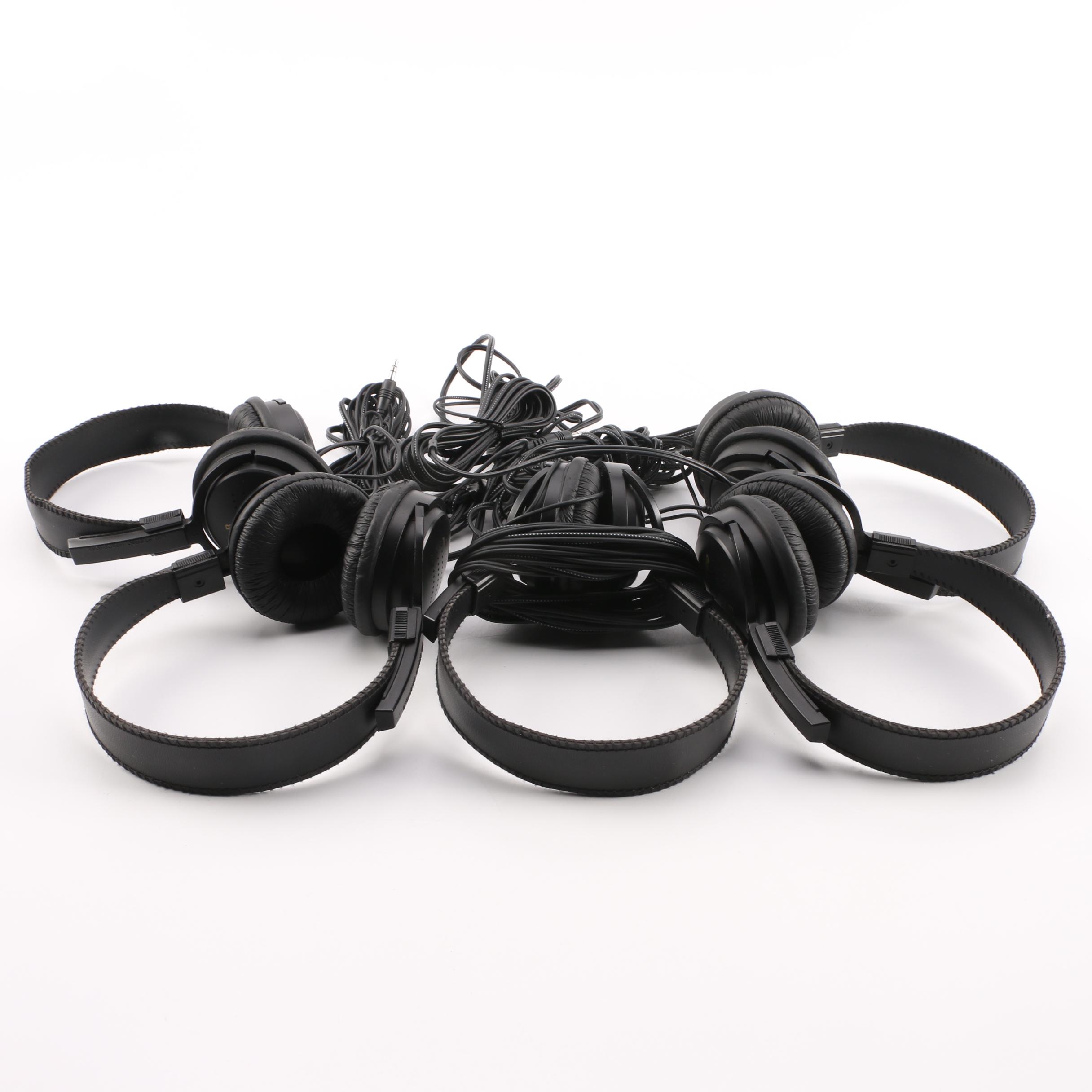 Five Pairs Audio-Technica ATH-M2X Digital Monitor Headphones