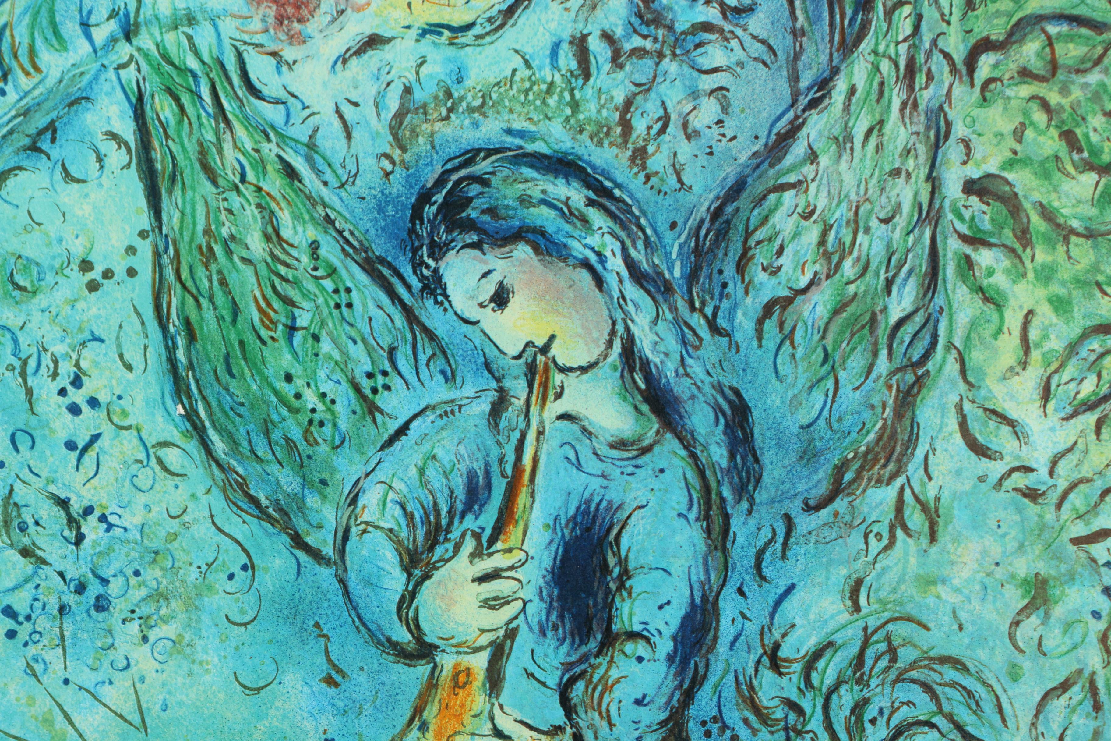 Marc Chagall Signed Offset Lithograph Poster "The Magic Flute"