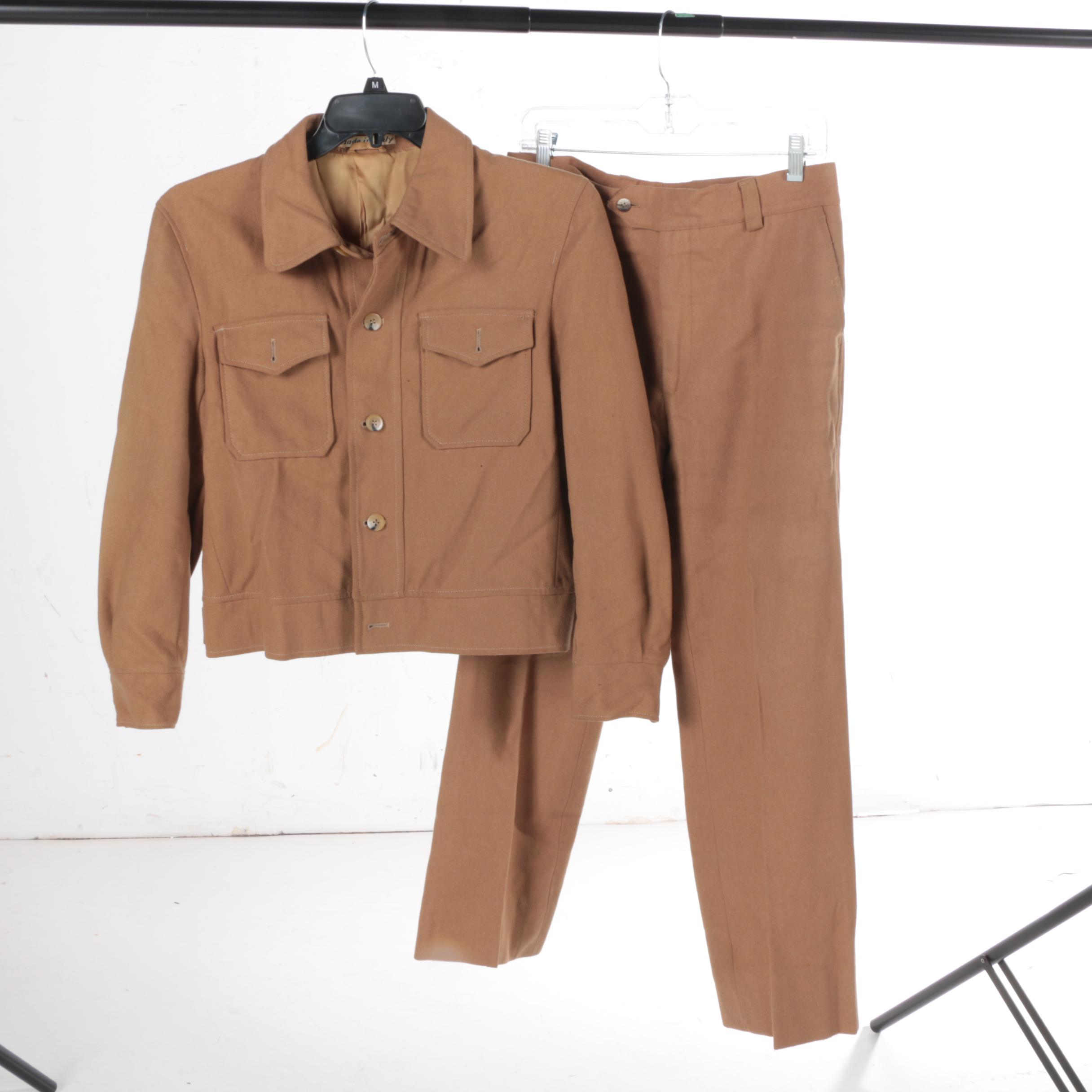 Women's Vintage Italian-Made Wool Pantsuit