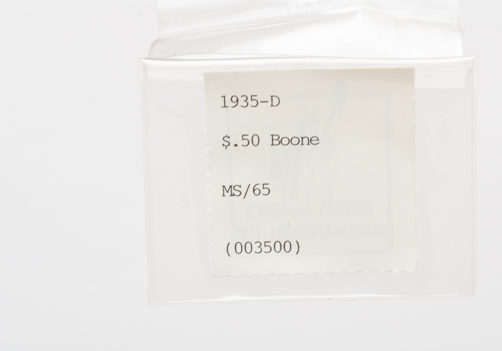 1935-D Daniel Boone Bicentennial Silver Commemorative Half Dollar