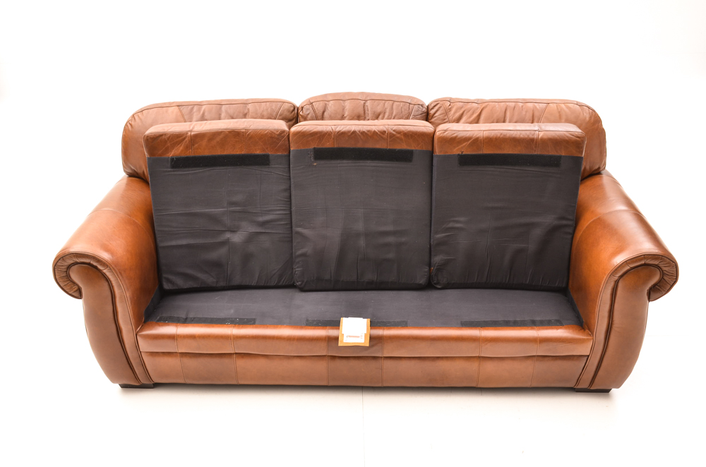 Brown Leather Sofa by Leather Trend