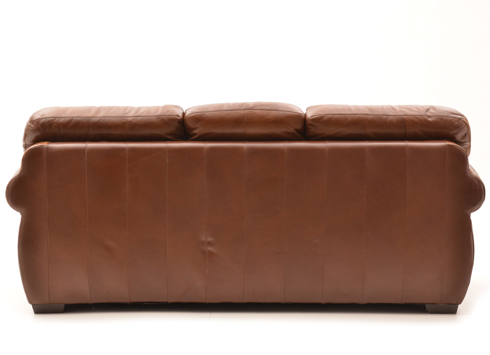 Brown Leather Sofa by Leather Trend