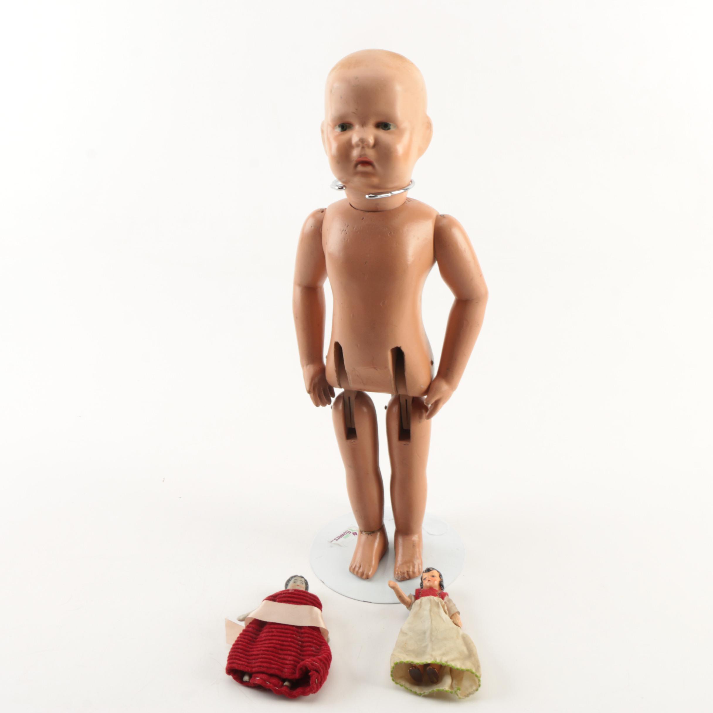 Vintage Schoenhut Walkable Toddler Doll