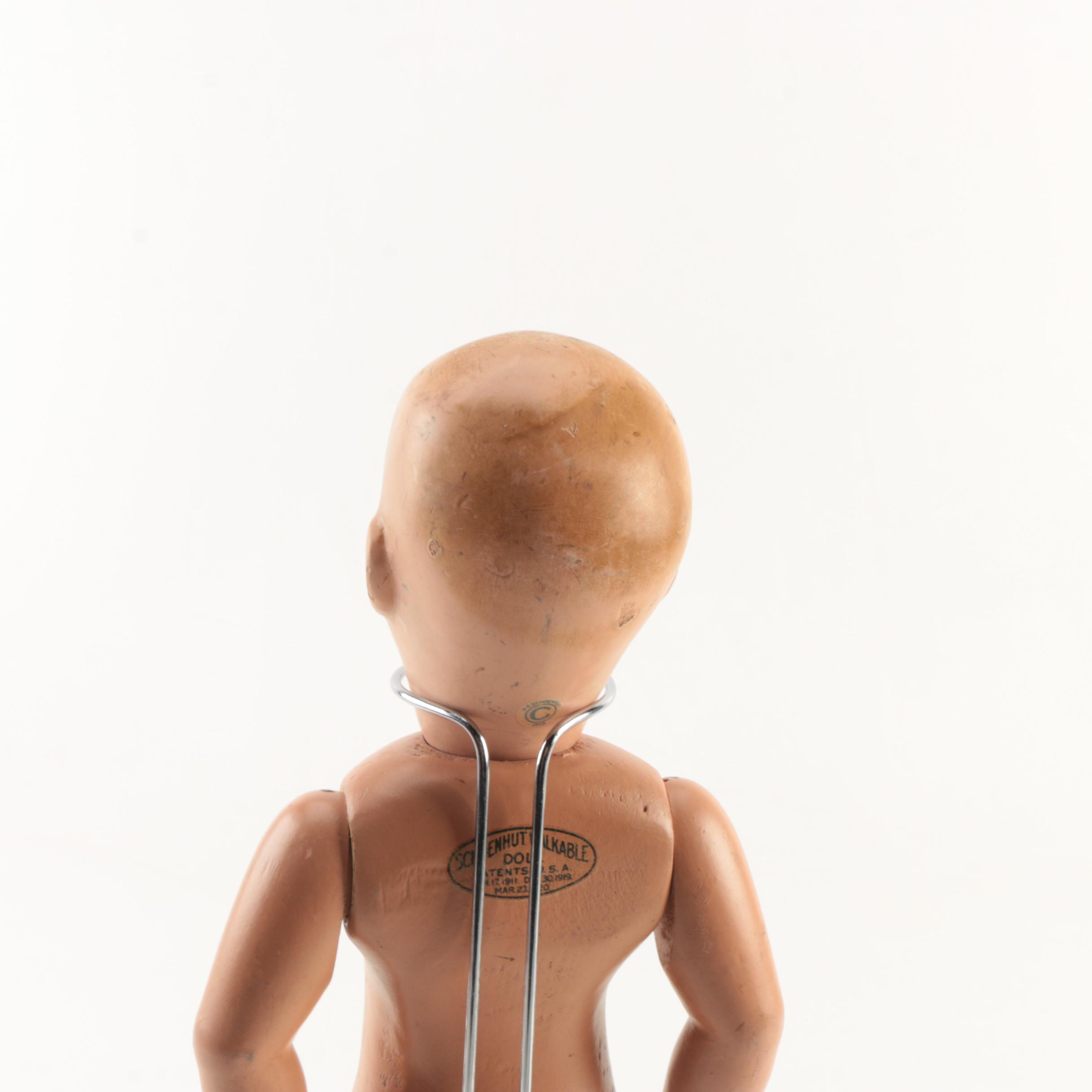 Vintage Schoenhut Walkable Toddler Doll