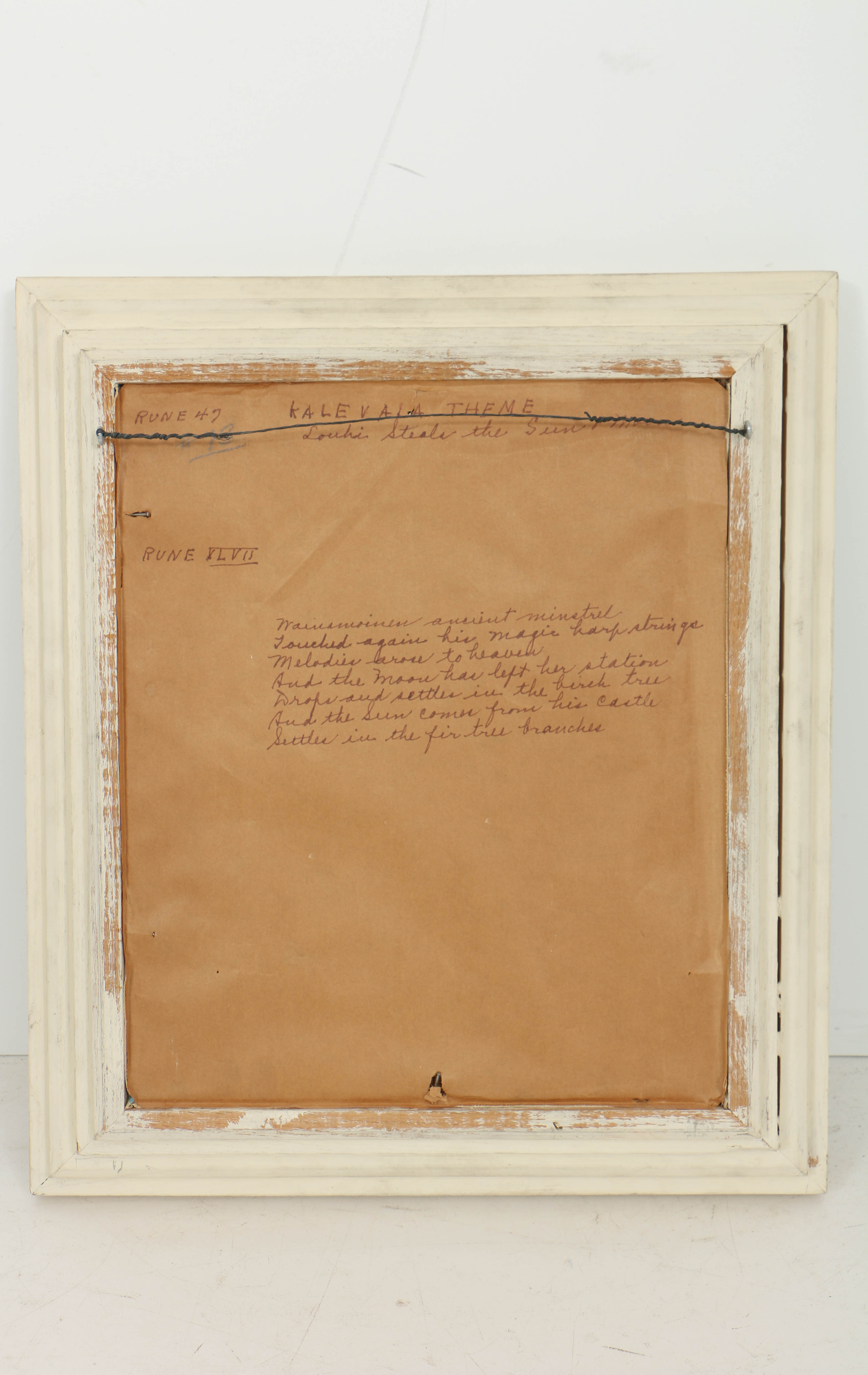 Ida Barbour Carmichael Oil Painting on Canvas "Louhi Steals the Sun & Moon"