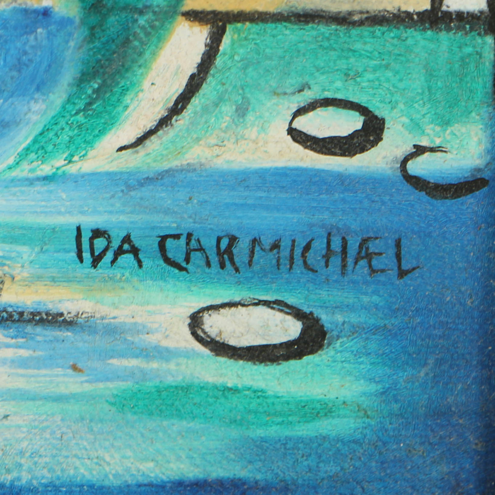 Ida Barbour Carmichael Oil Painting on Canvas "Wainamoinens Harp Song"