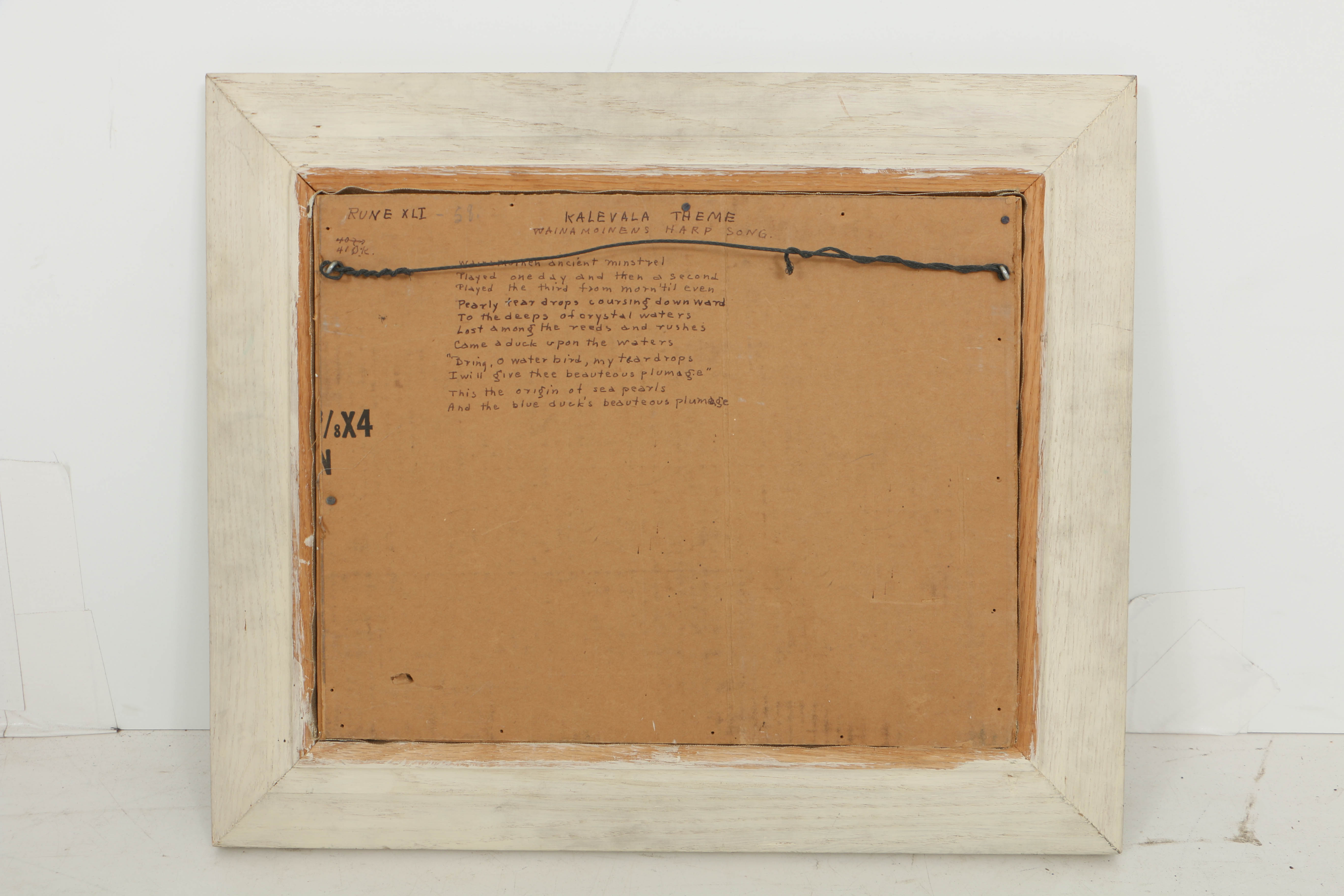 Ida Barbour Carmichael Oil Painting on Canvas "Wainamoinens Harp Song"