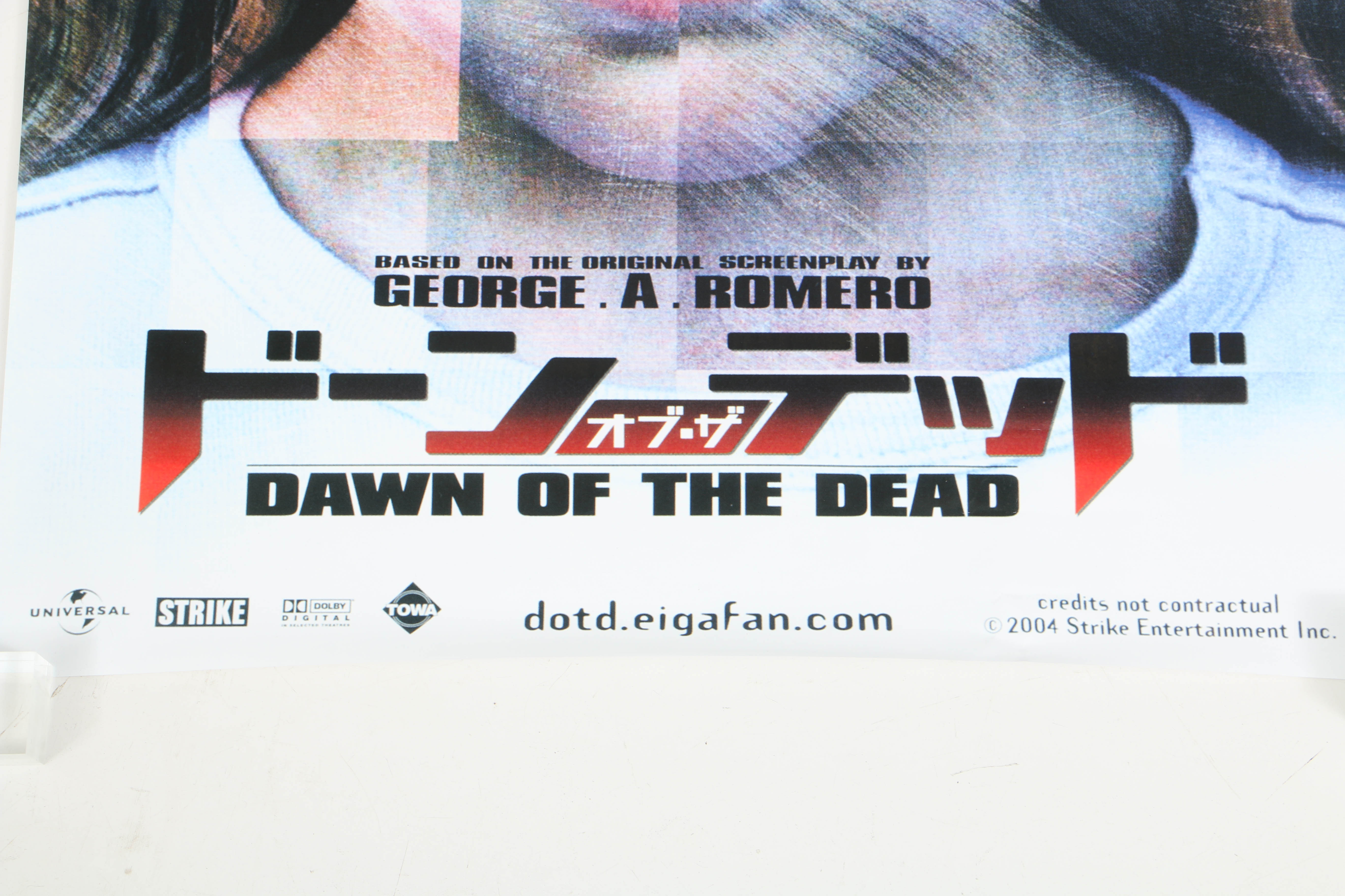 2004 "Dawn of the Dead" Japanese Kiosk-Size Movie Poster