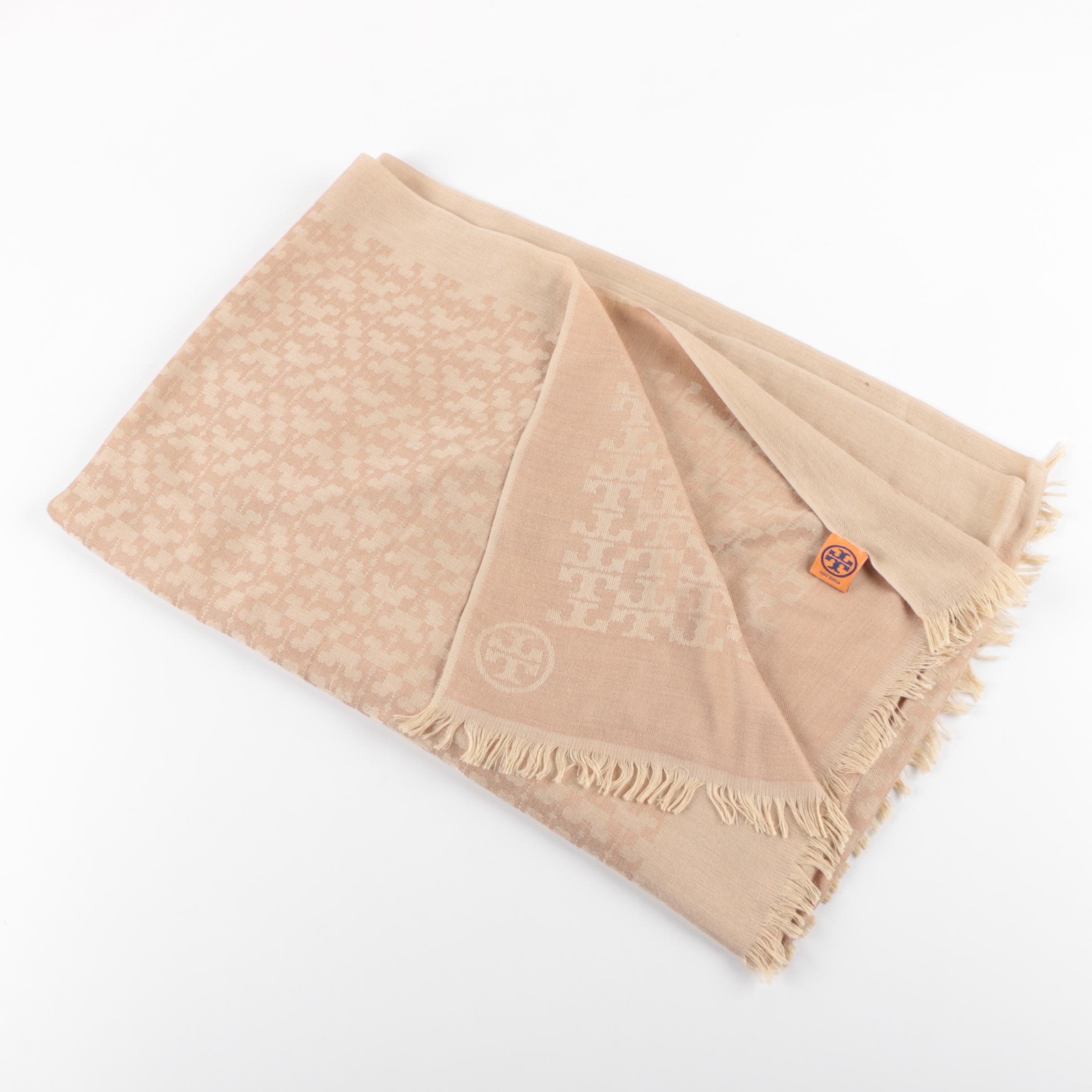 Tory Burch Taupe Scarf