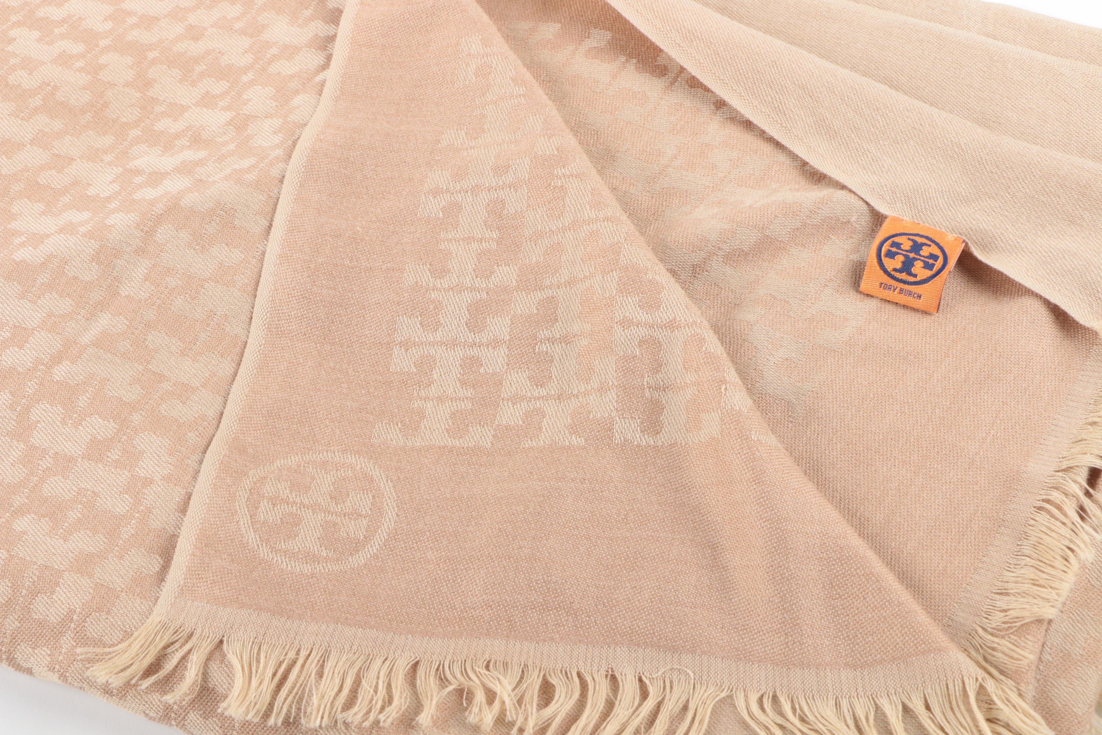 Tory Burch Taupe Scarf