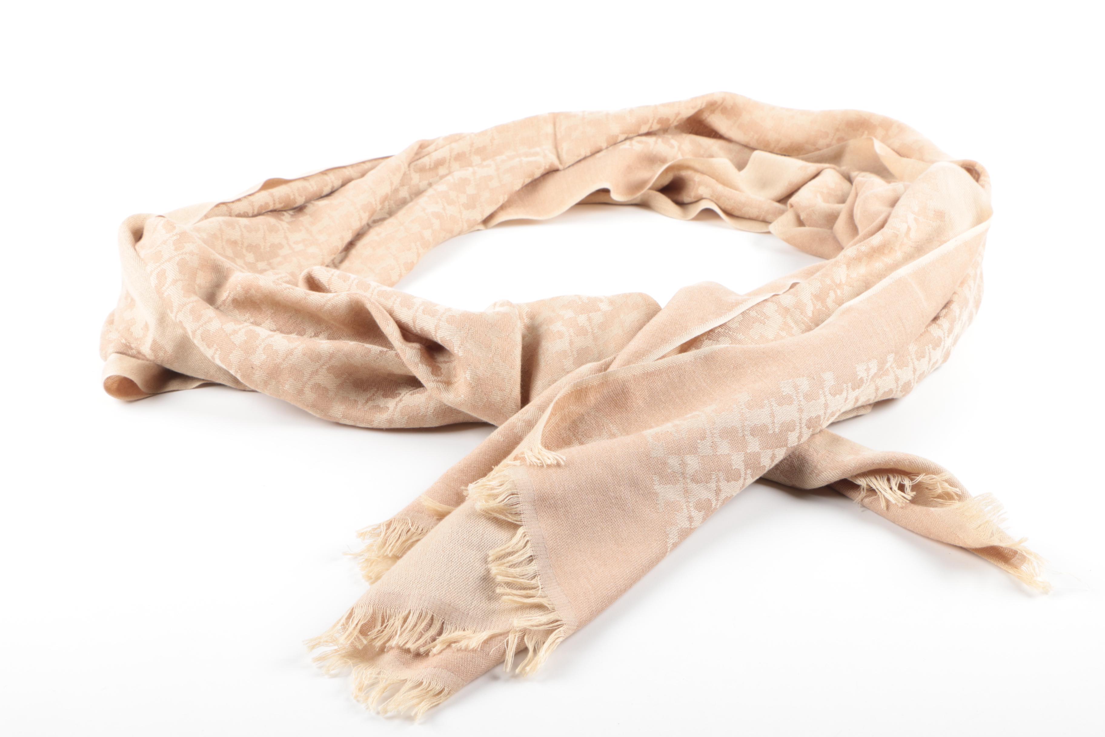 Tory Burch Taupe Scarf