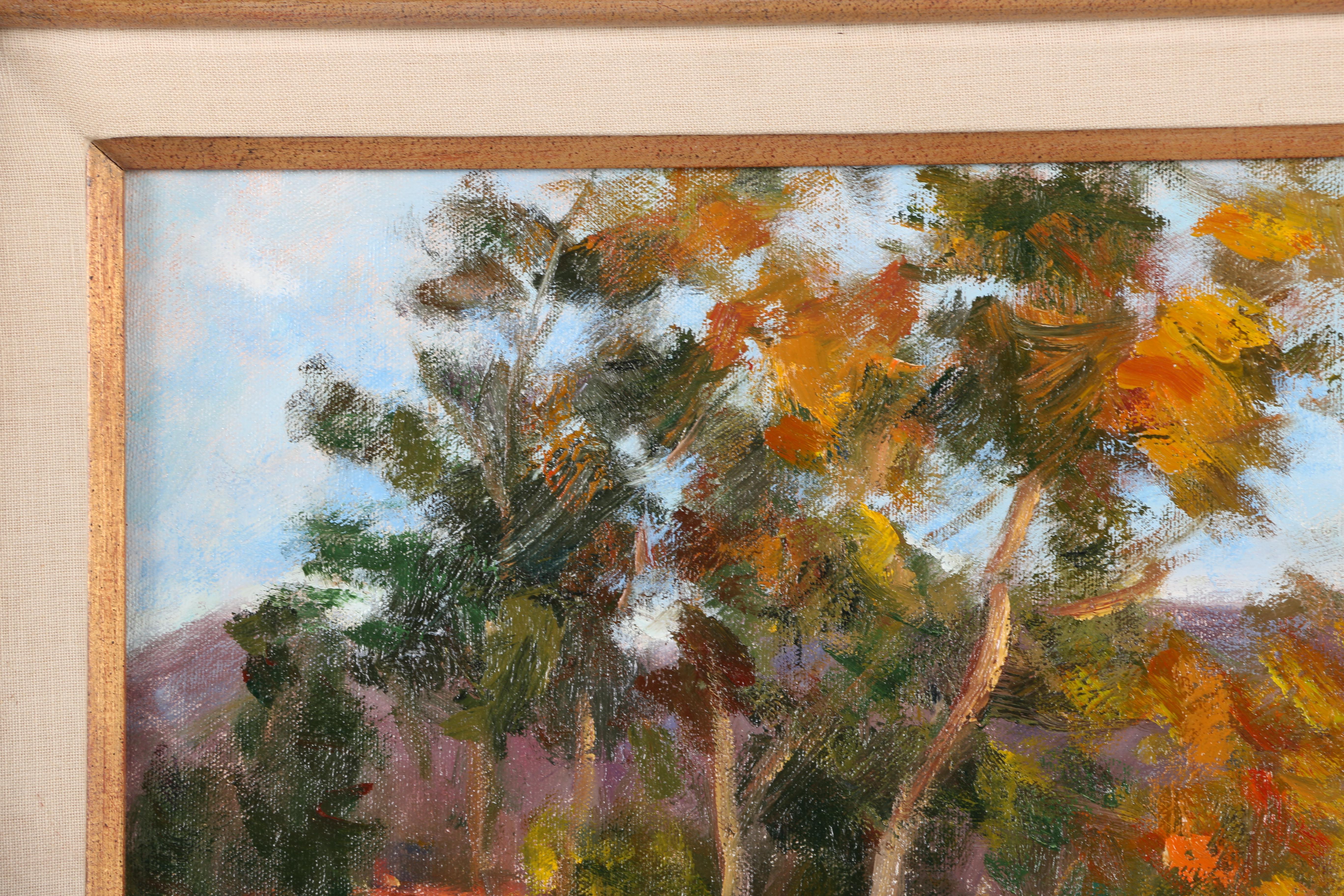 Yvette Sturgis Oil Painting on Canvas "Corsica, Italy"