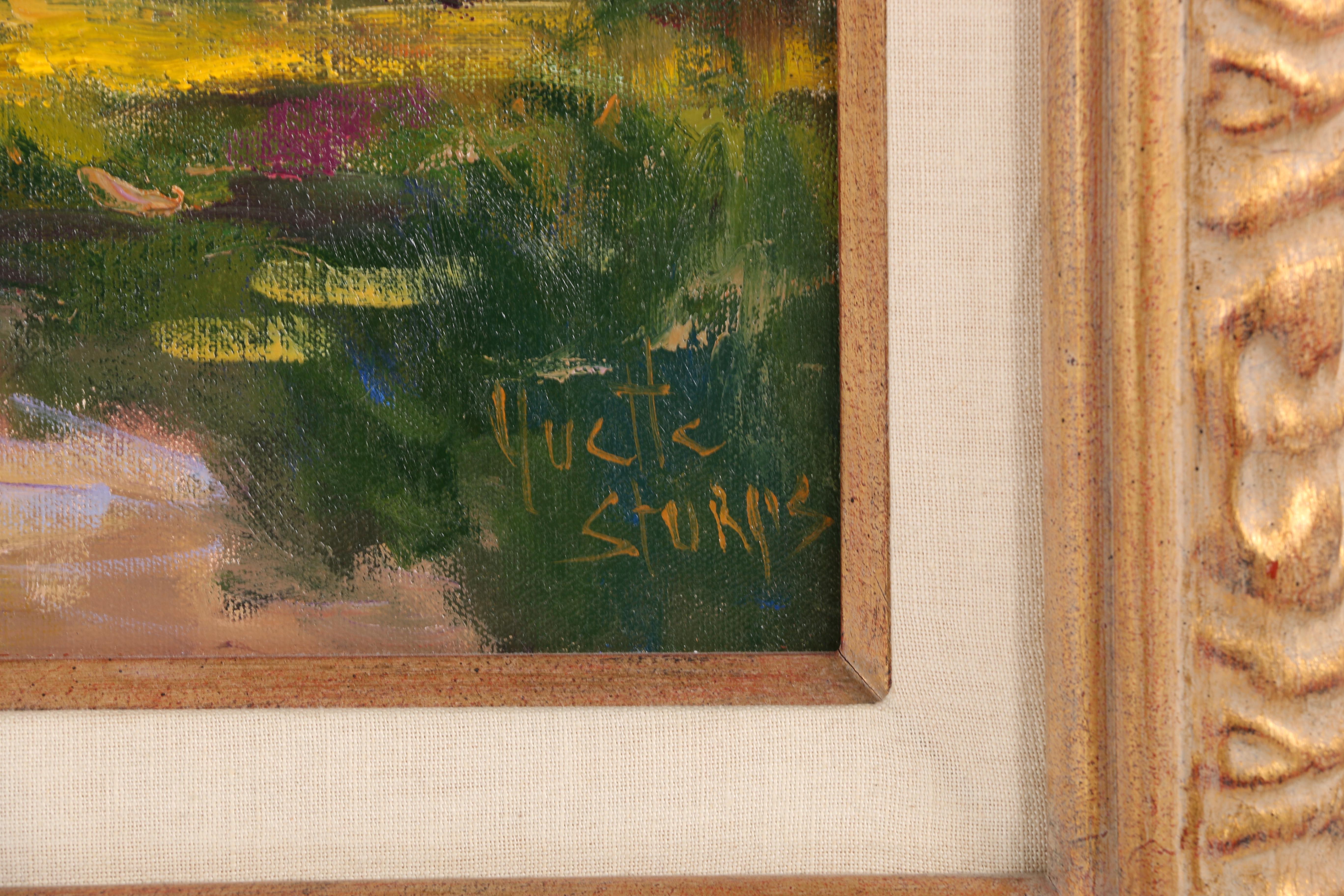 Yvette Sturgis Oil Painting on Canvas "Corsica, Italy"