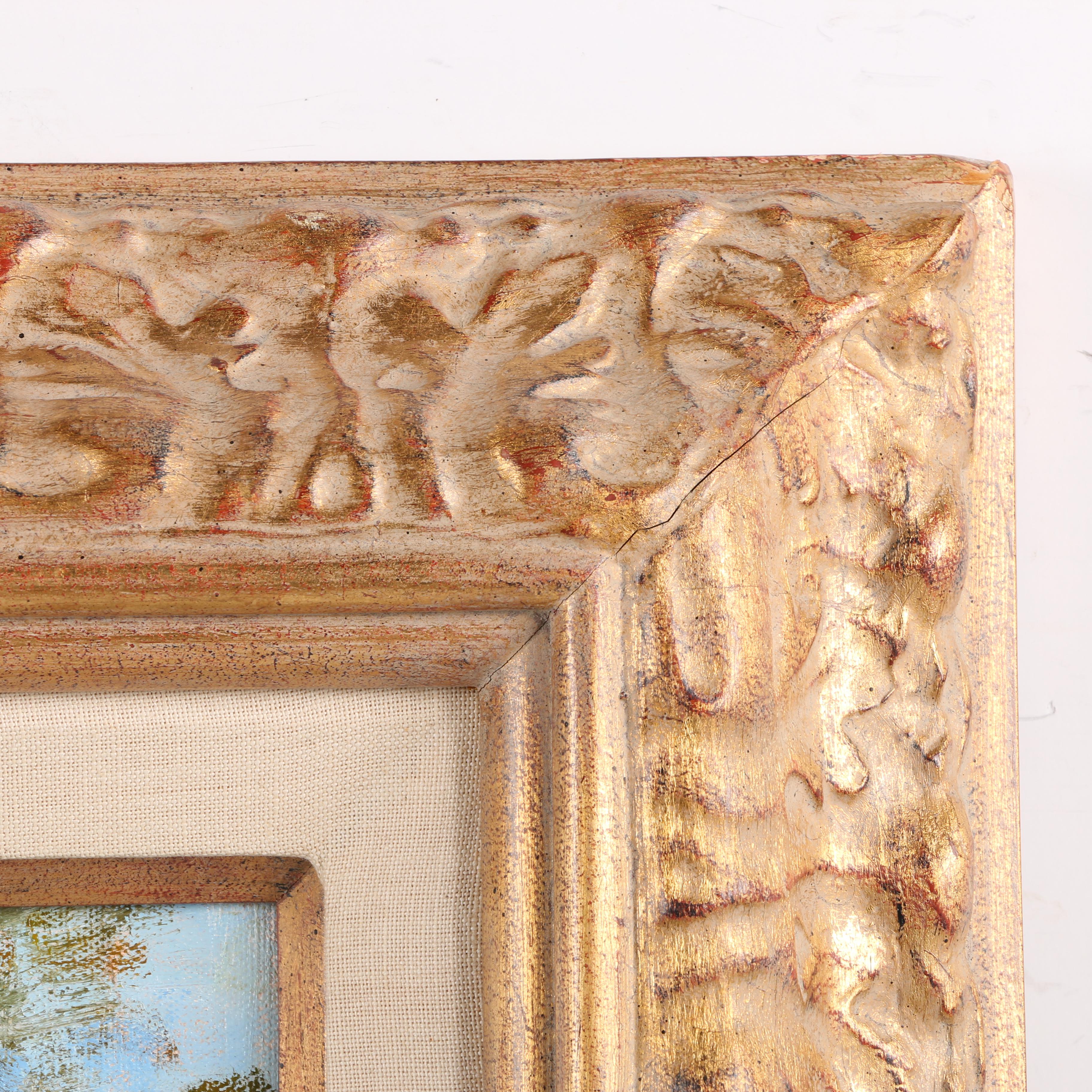 Yvette Sturgis Oil Painting on Canvas "Corsica, Italy"