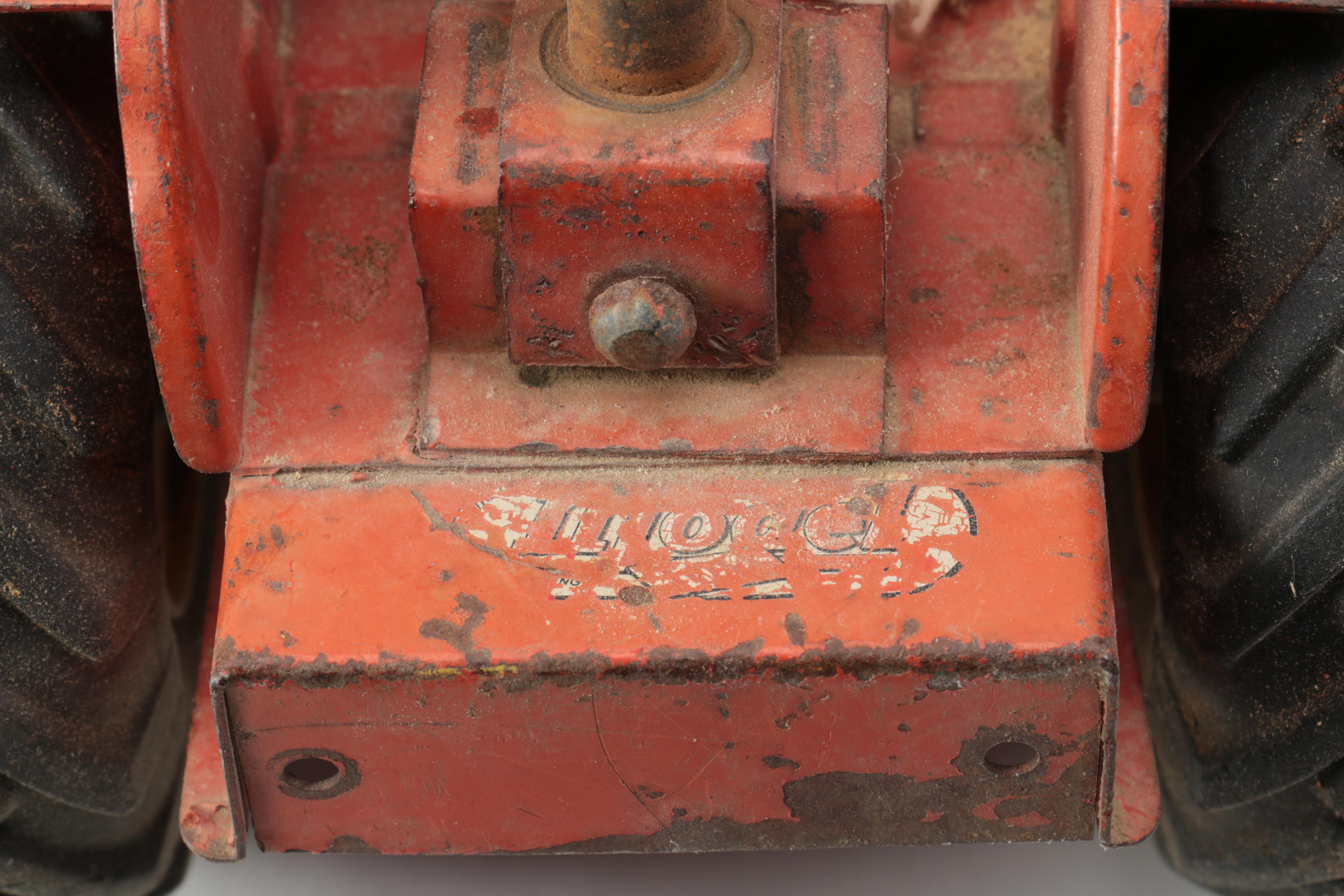 Doepke Model Toys Pressed Steel Tractor and Combine