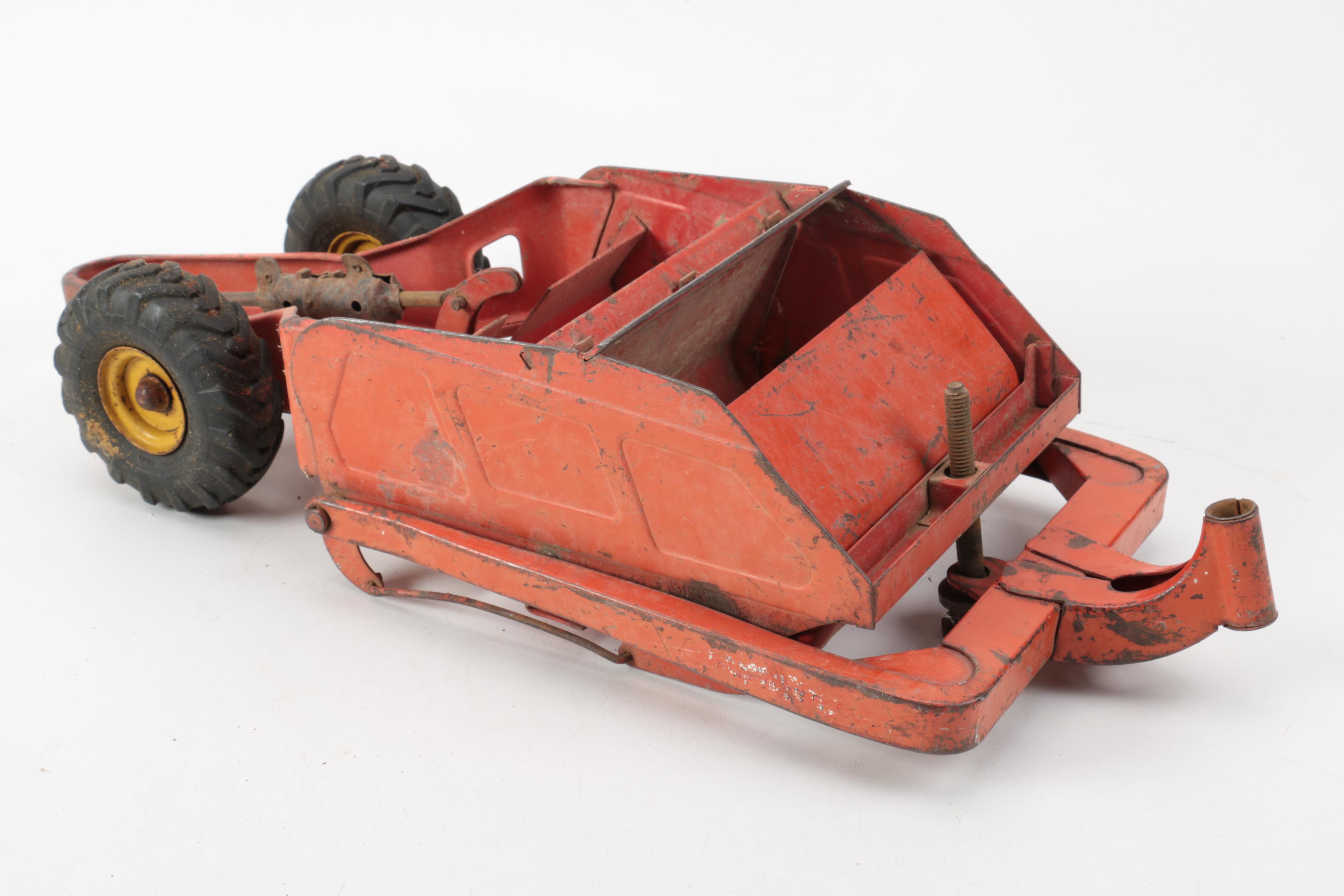 Doepke Model Toys Pressed Steel Tractor and Combine