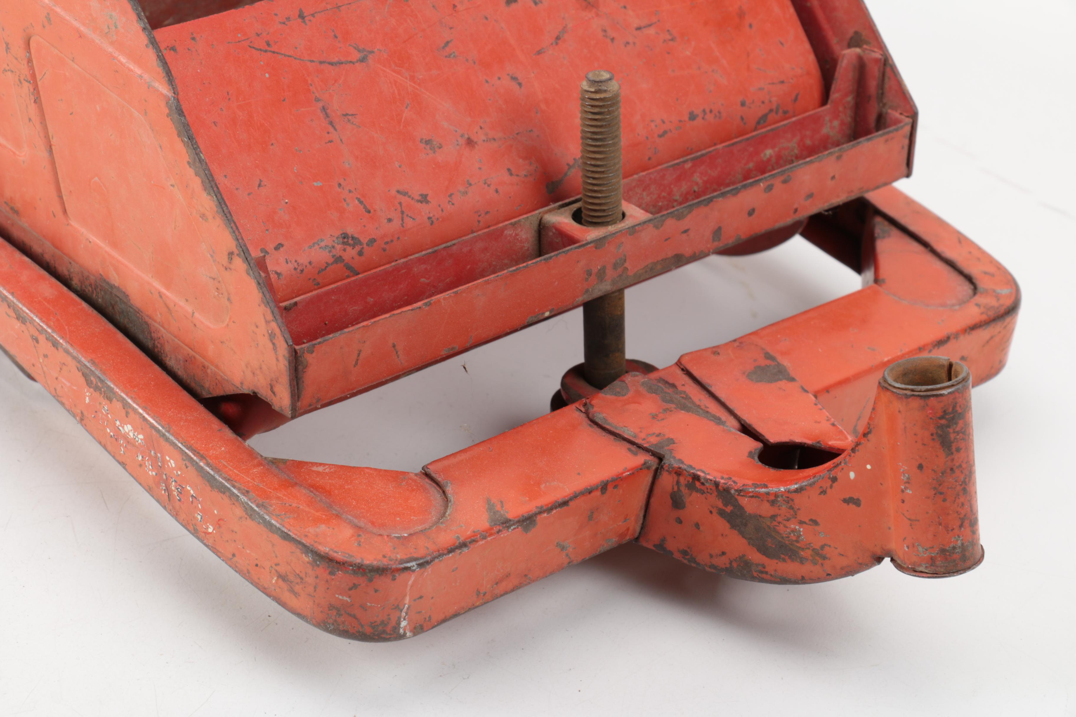 Doepke Model Toys Pressed Steel Tractor and Combine