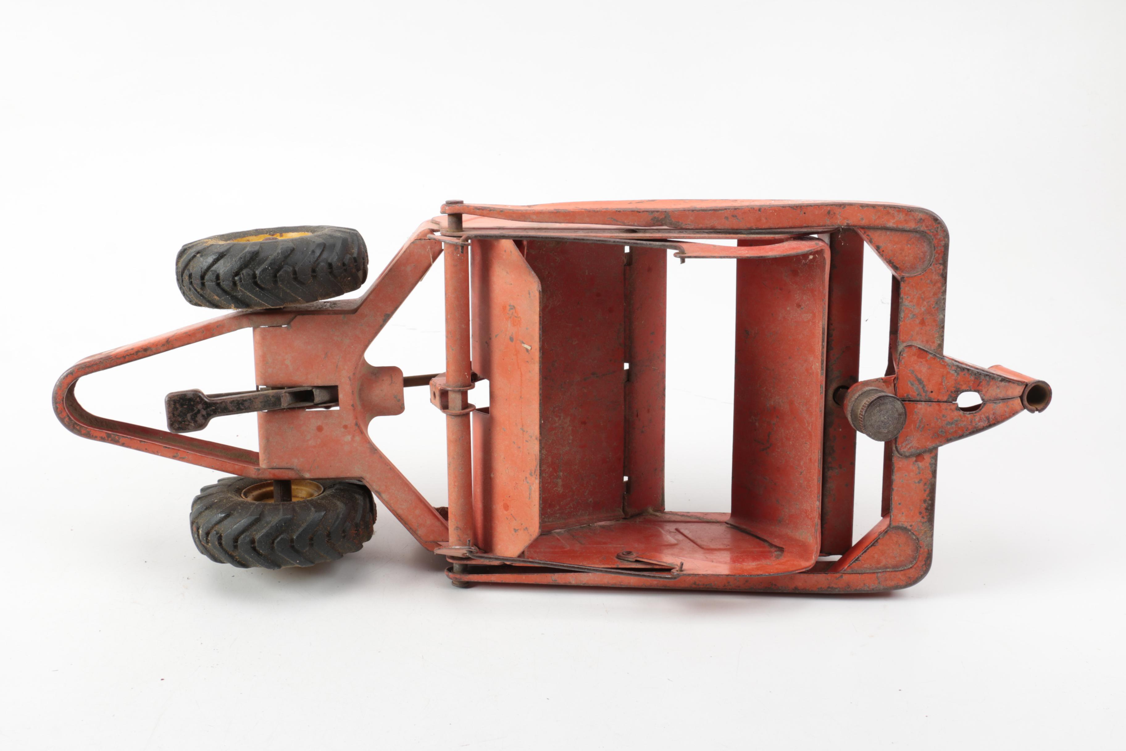 Doepke Model Toys Pressed Steel Tractor and Combine