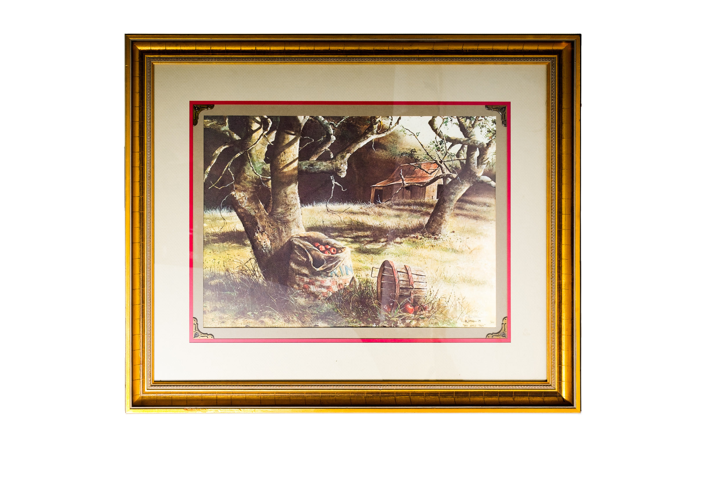 H.R. Lovell Circa 1979 Limited Edition Offset Lithograph "My Apple Tree"