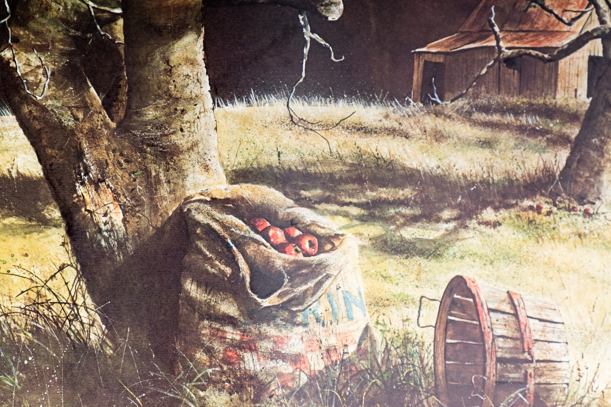 H.R. Lovell Circa 1979 Limited Edition Offset Lithograph "My Apple Tree"