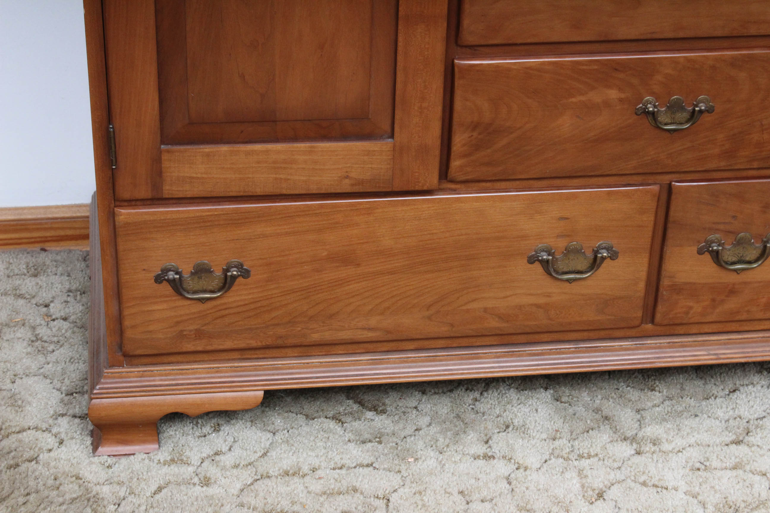 Vintage "Welsh Valley" Cherry China Cabinet by Thomasville