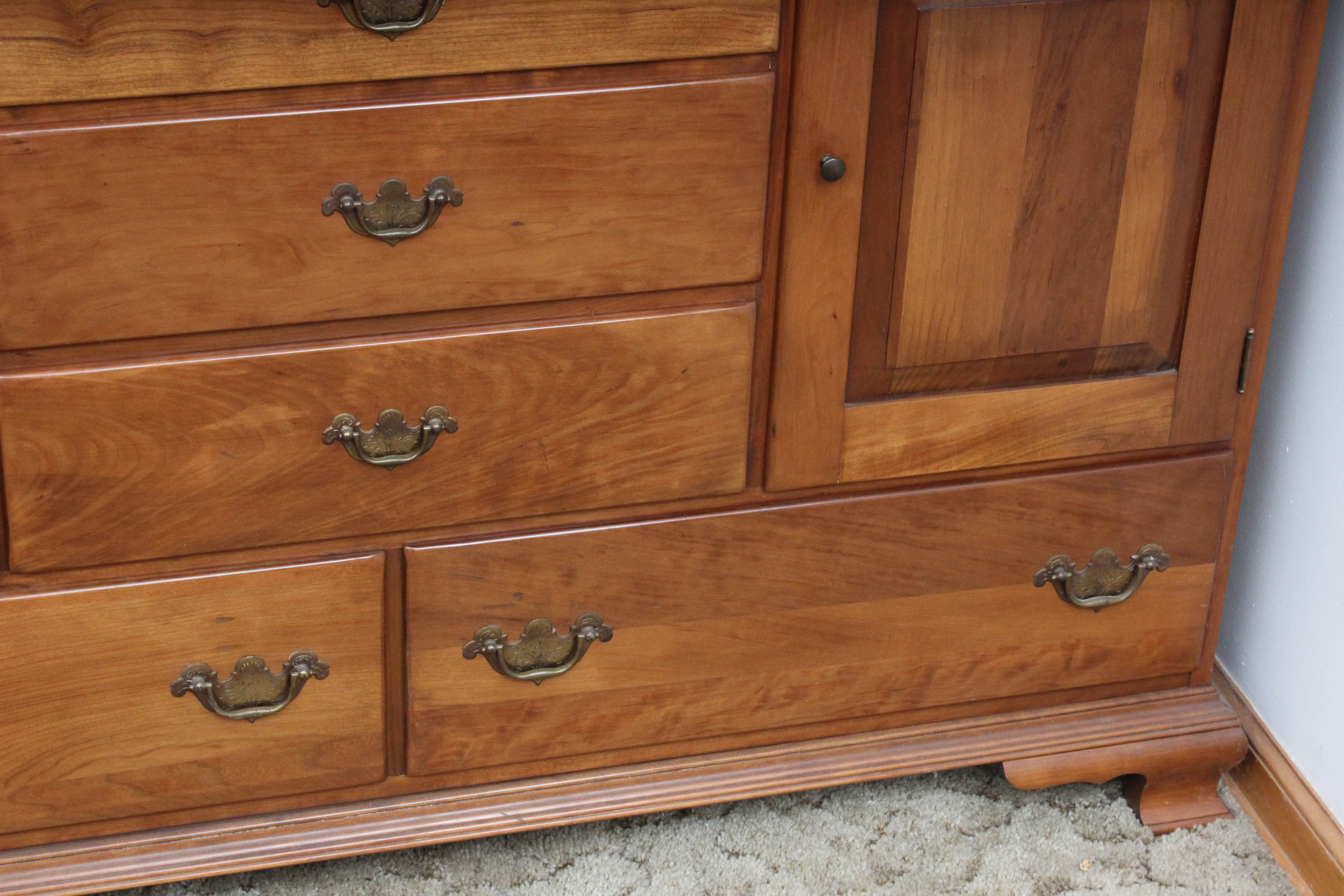 Vintage "Welsh Valley" Cherry China Cabinet by Thomasville