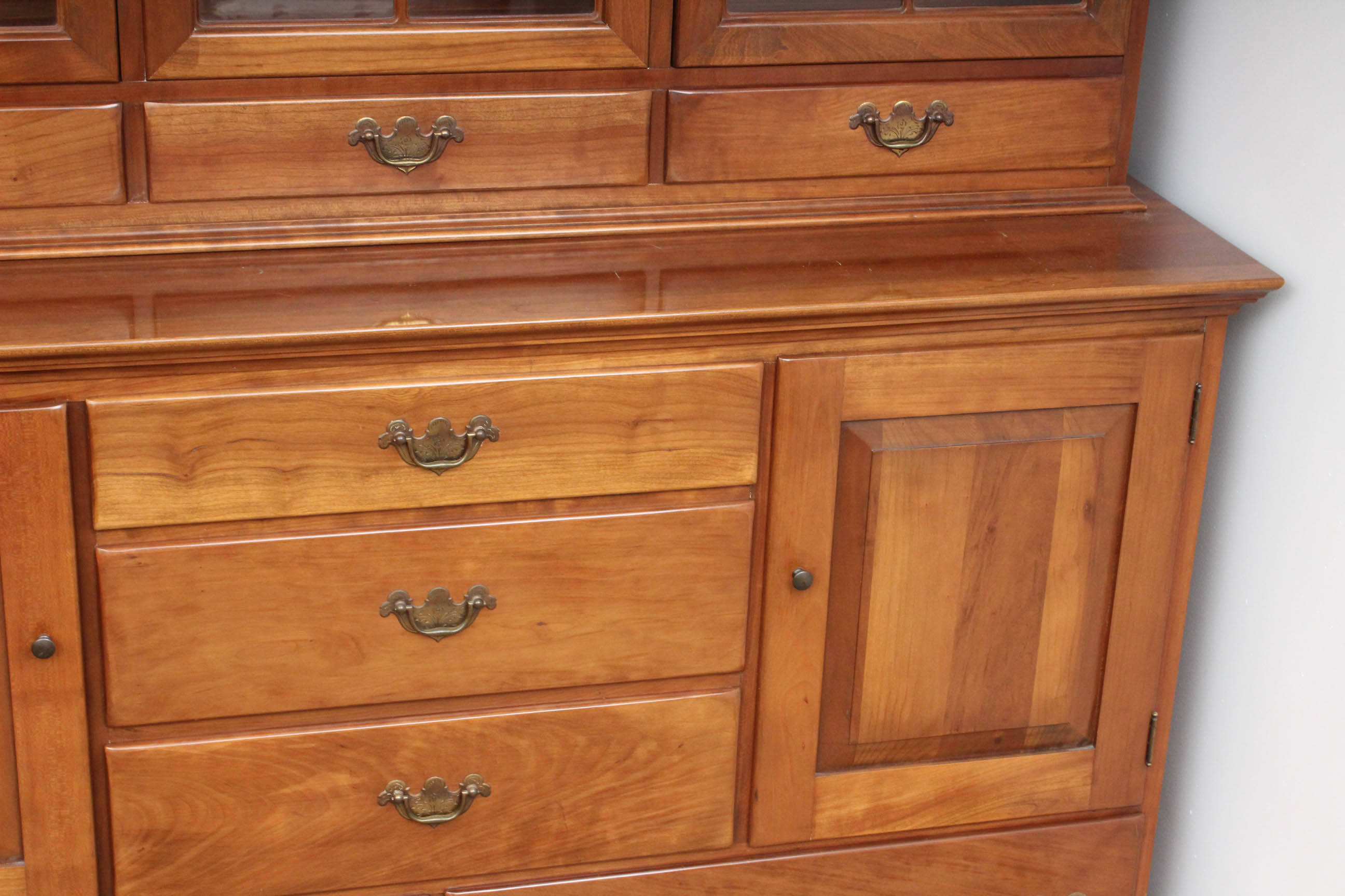 Vintage "Welsh Valley" Cherry China Cabinet by Thomasville