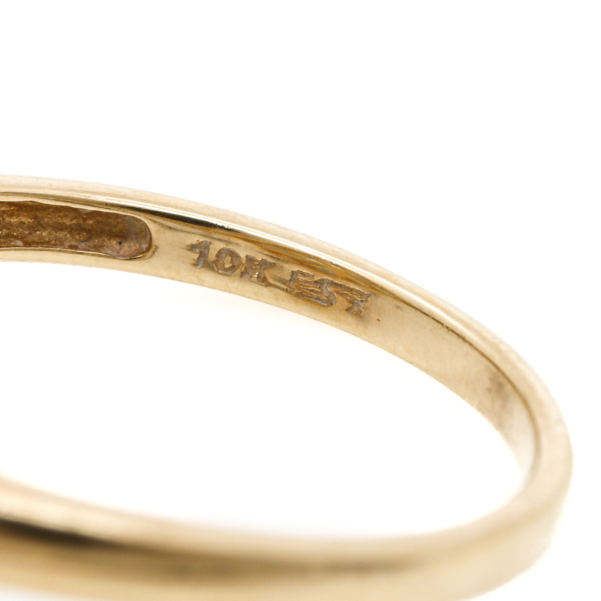 10K Yellow Gold Rings With Ruby, Blue Topaz and Diamonds