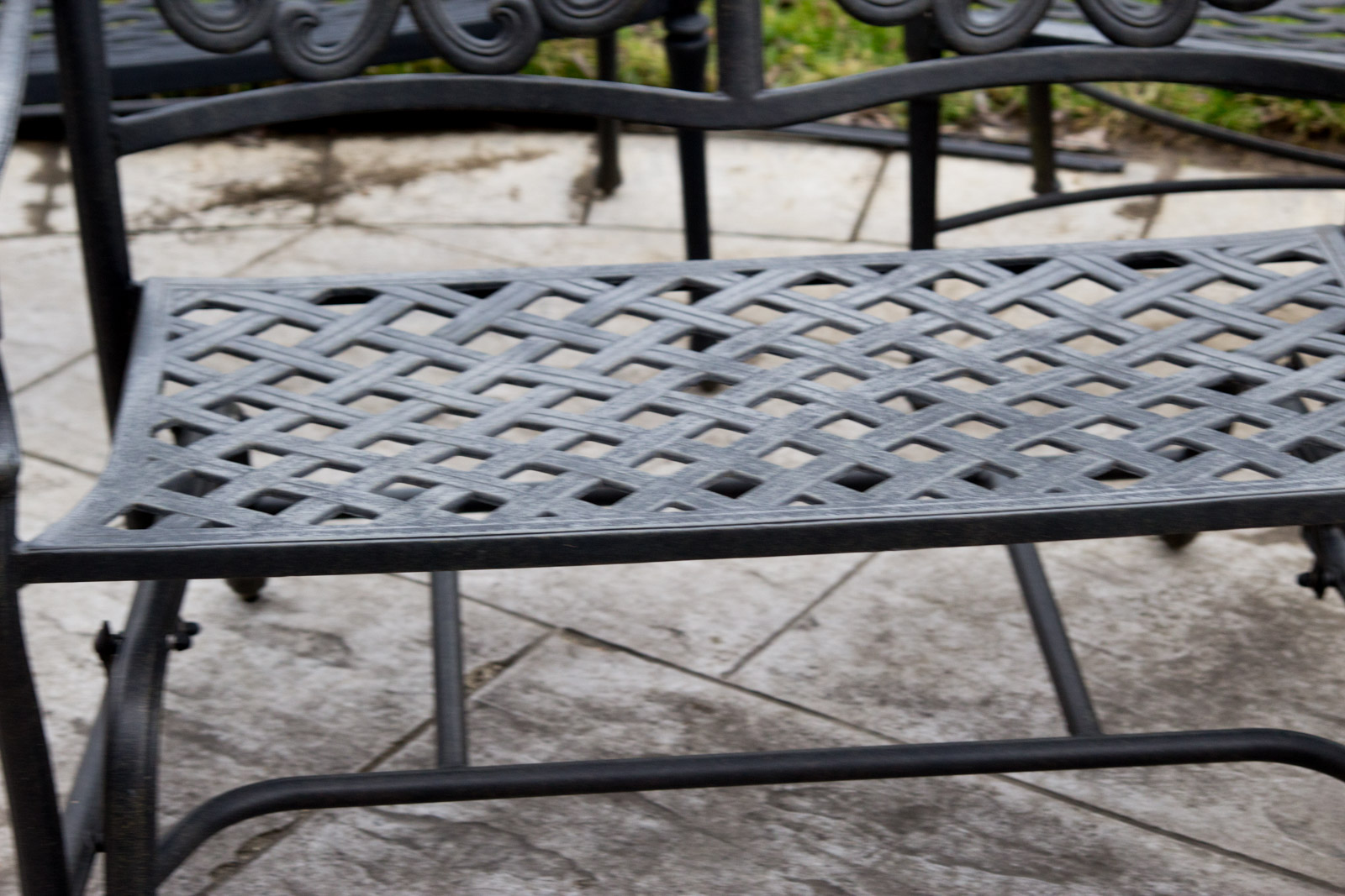 Hanamint Cast Aluminum Benches and Glider