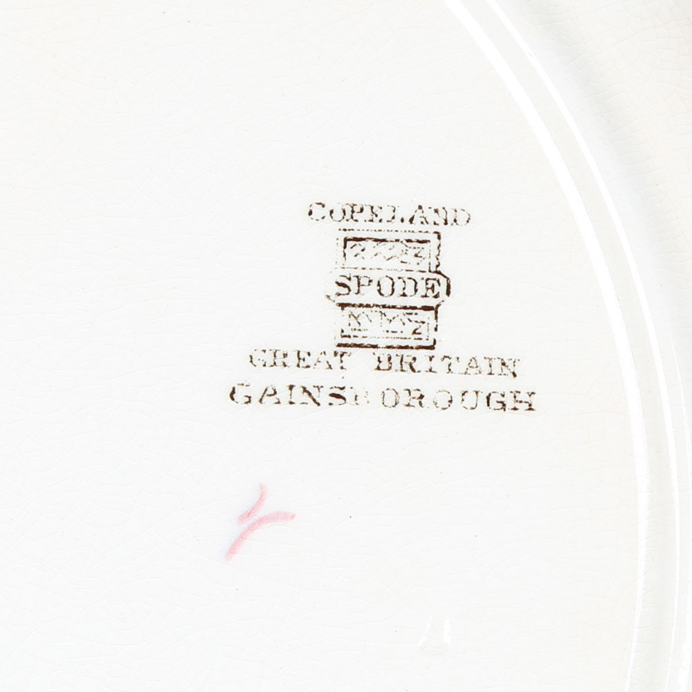 Copeland Spode "Romney" and "Gainsborough" Earthenware Plates