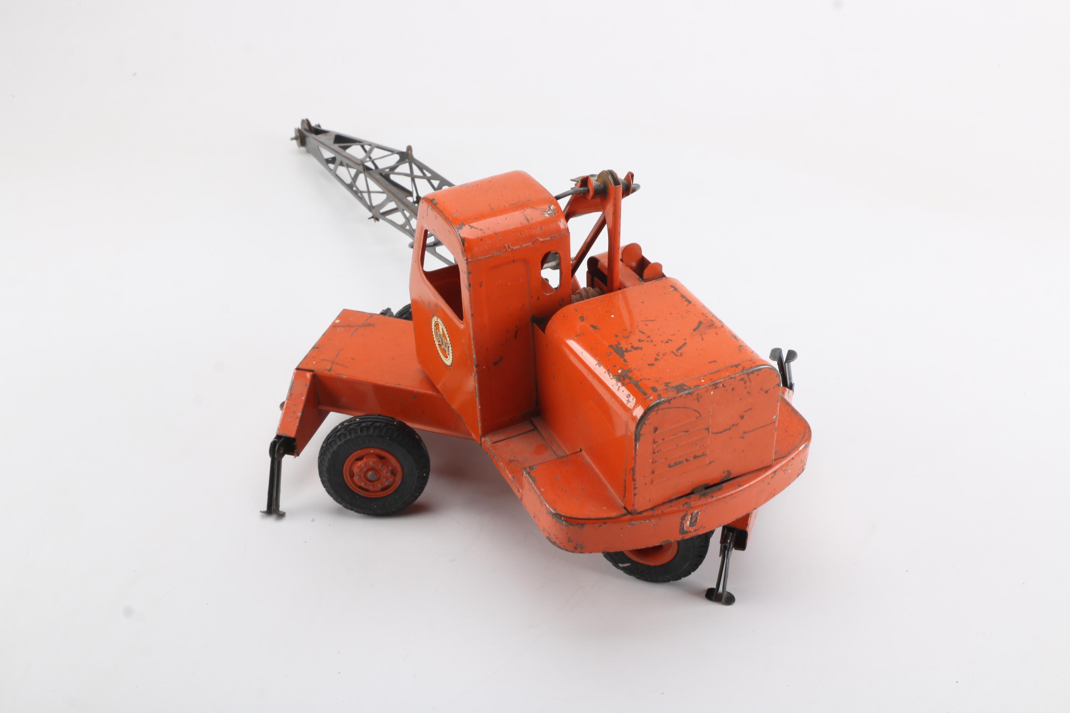 Vintage Pressed Steel Doepke Model Toys Crane