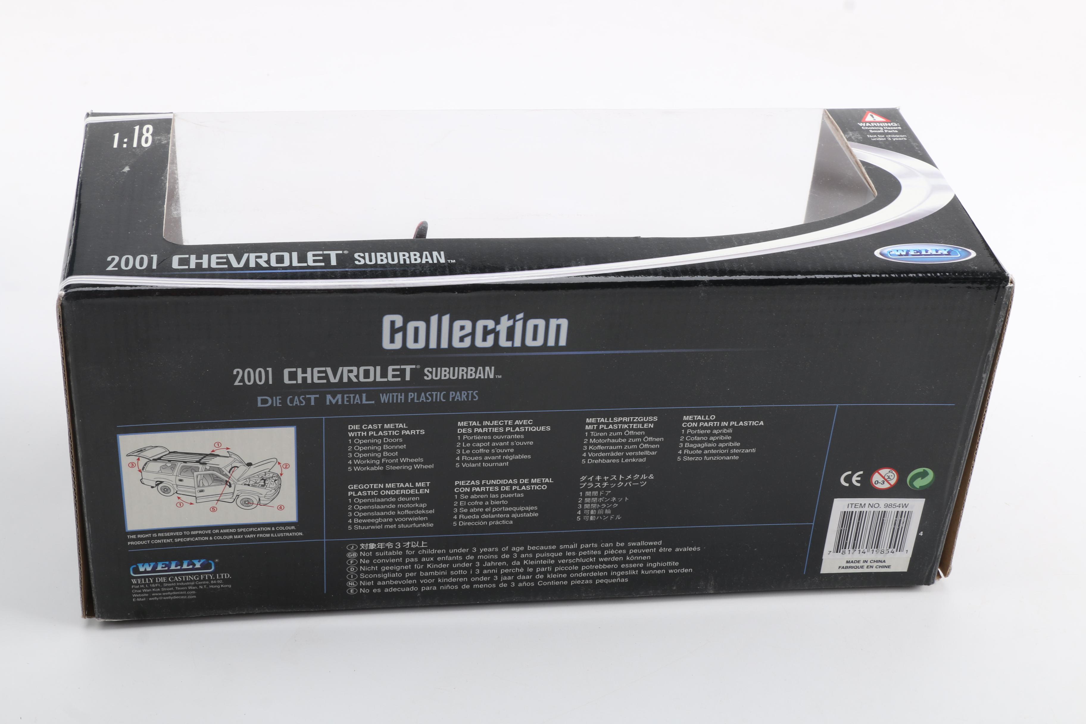 2001 Chevrolet Suburban Die-Cast SUV by Welly