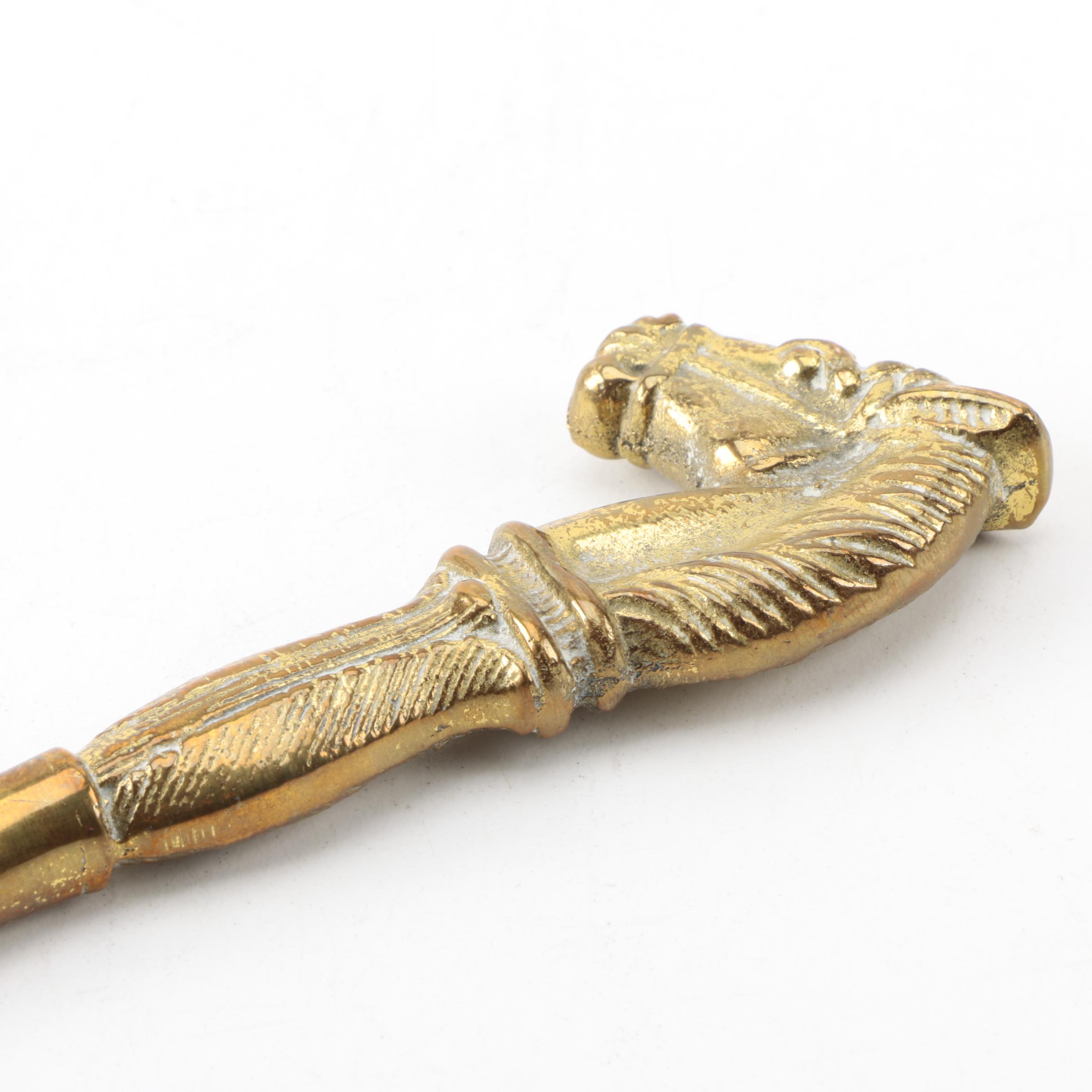 Brass Horse Head Shoe Horn