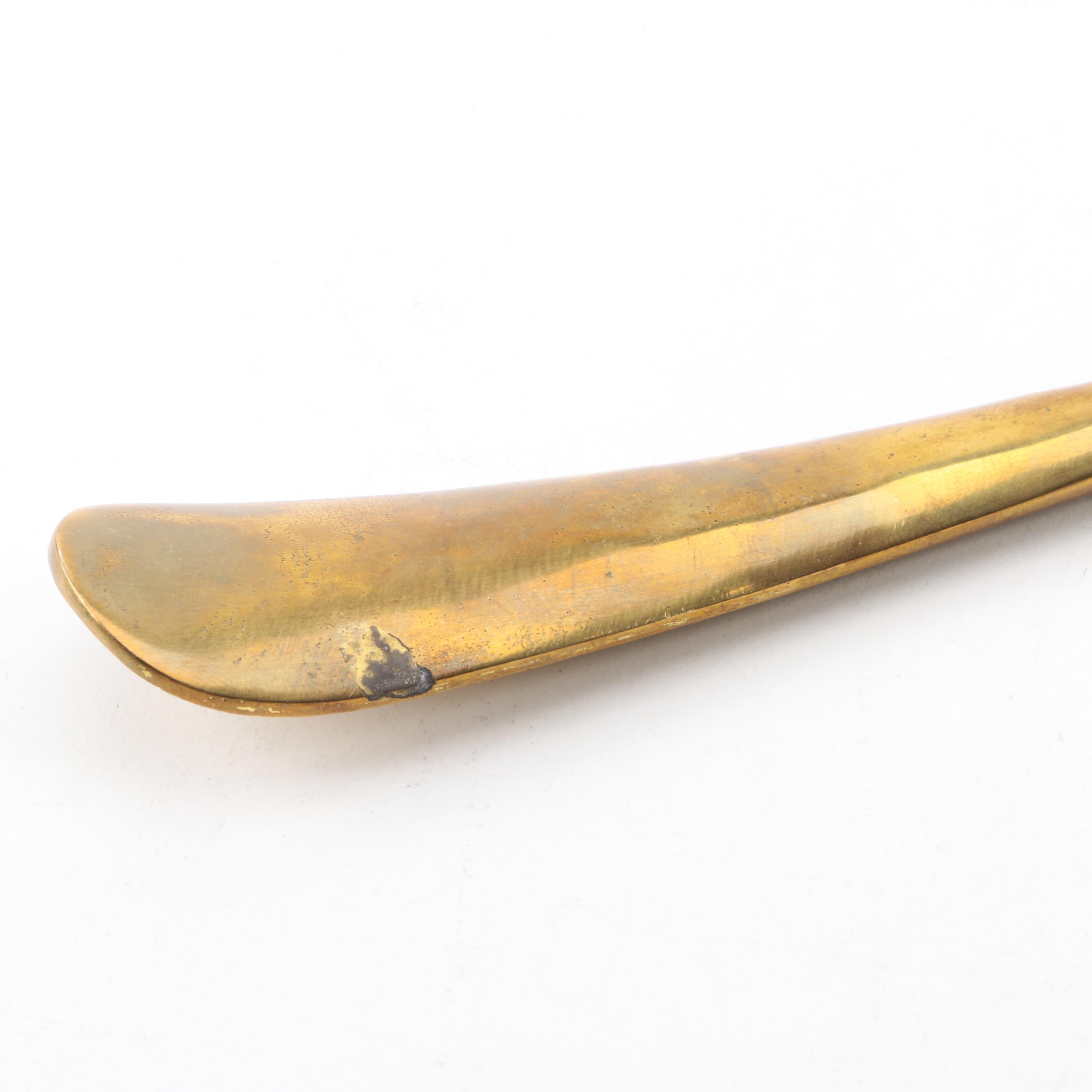 Brass Horse Head Shoe Horn