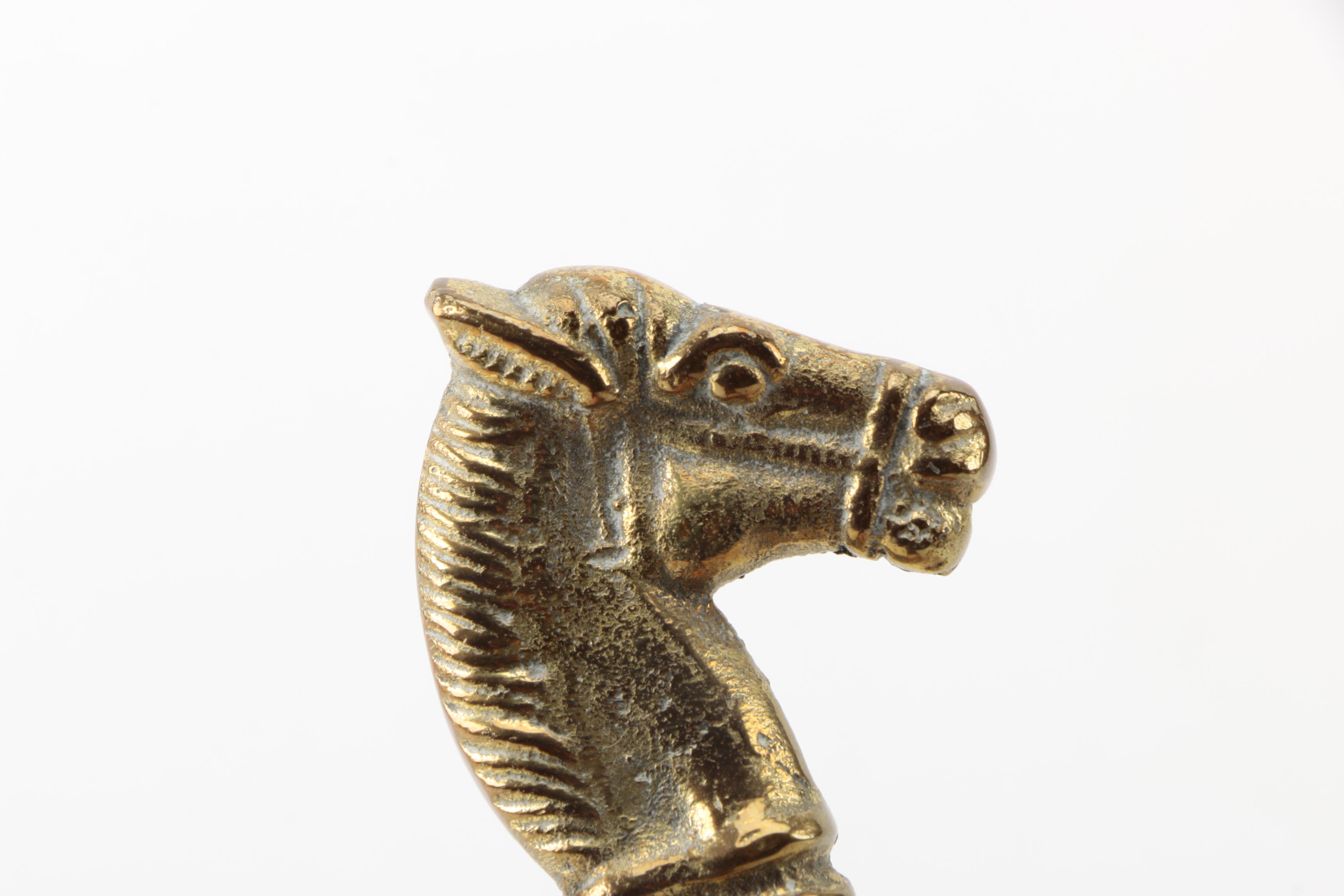 Brass Horse Head Shoe Horn